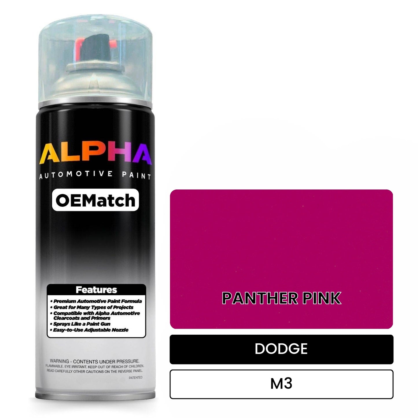 DODGE PANTHER PINK M3 OEMatch Spraycan