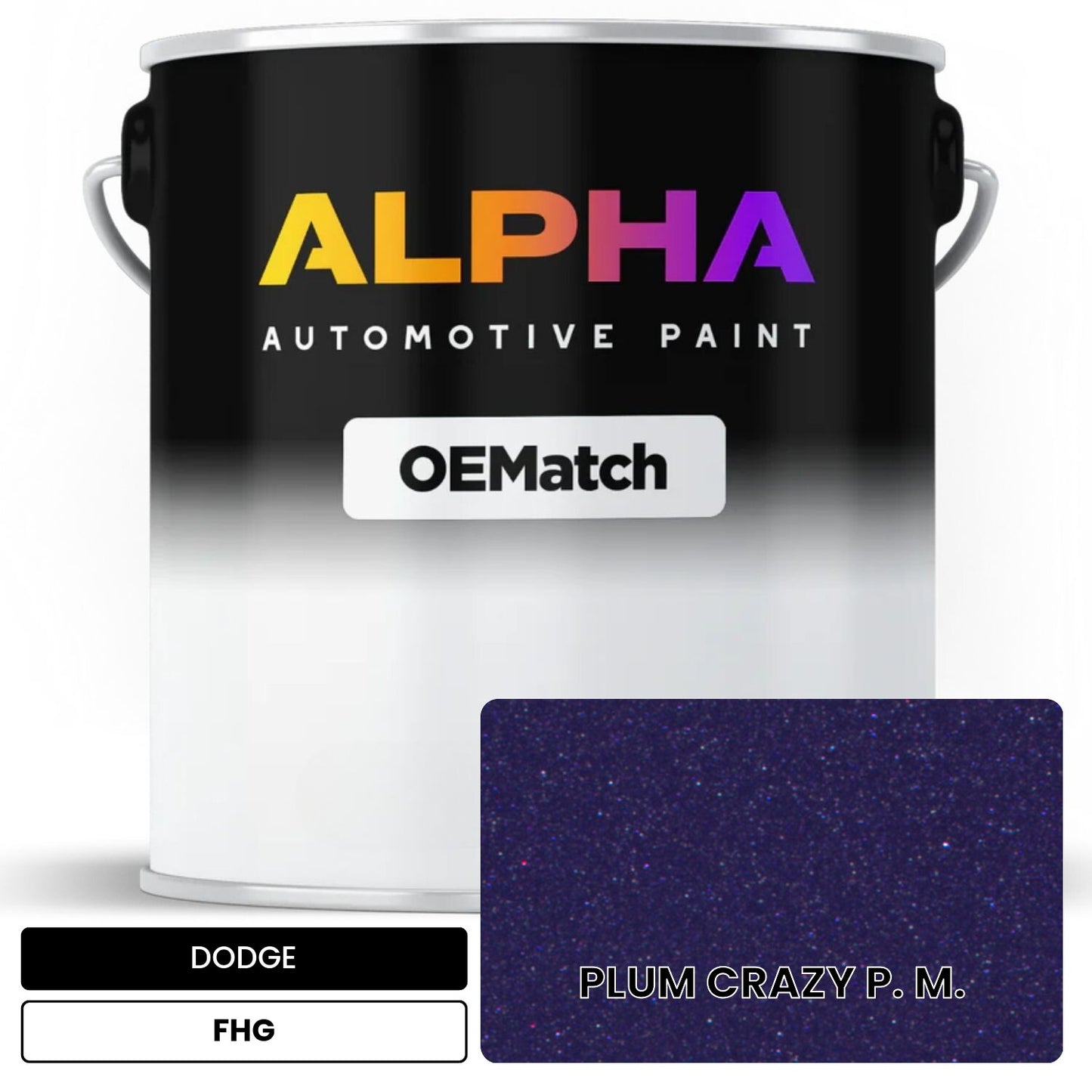 DODGE PLUM CRAZY P. M. FHG OEMatch Basecoat