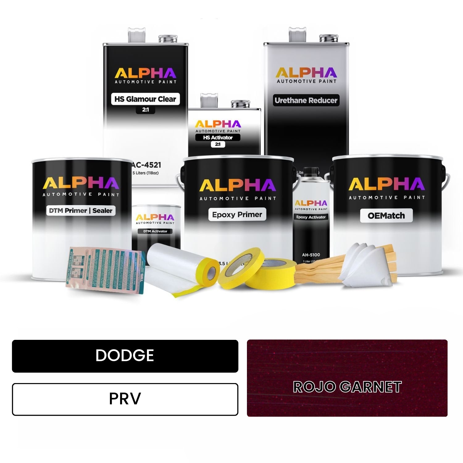 DODGE ROJO GARNET PRV OEMatch Vehicle Paint Kit
