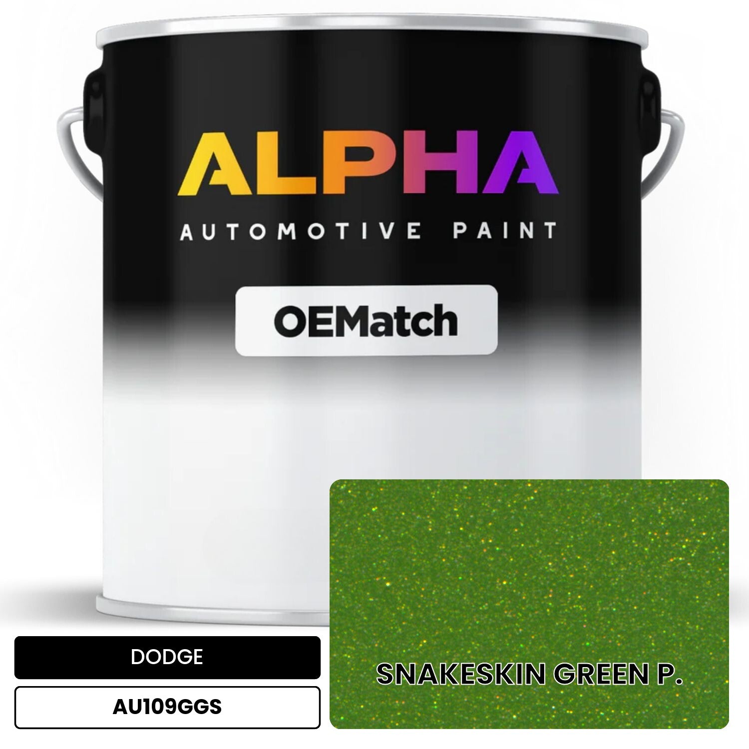DODGE SNAKESKIN GREEN P. AU109GGS OEMatch Basecoat