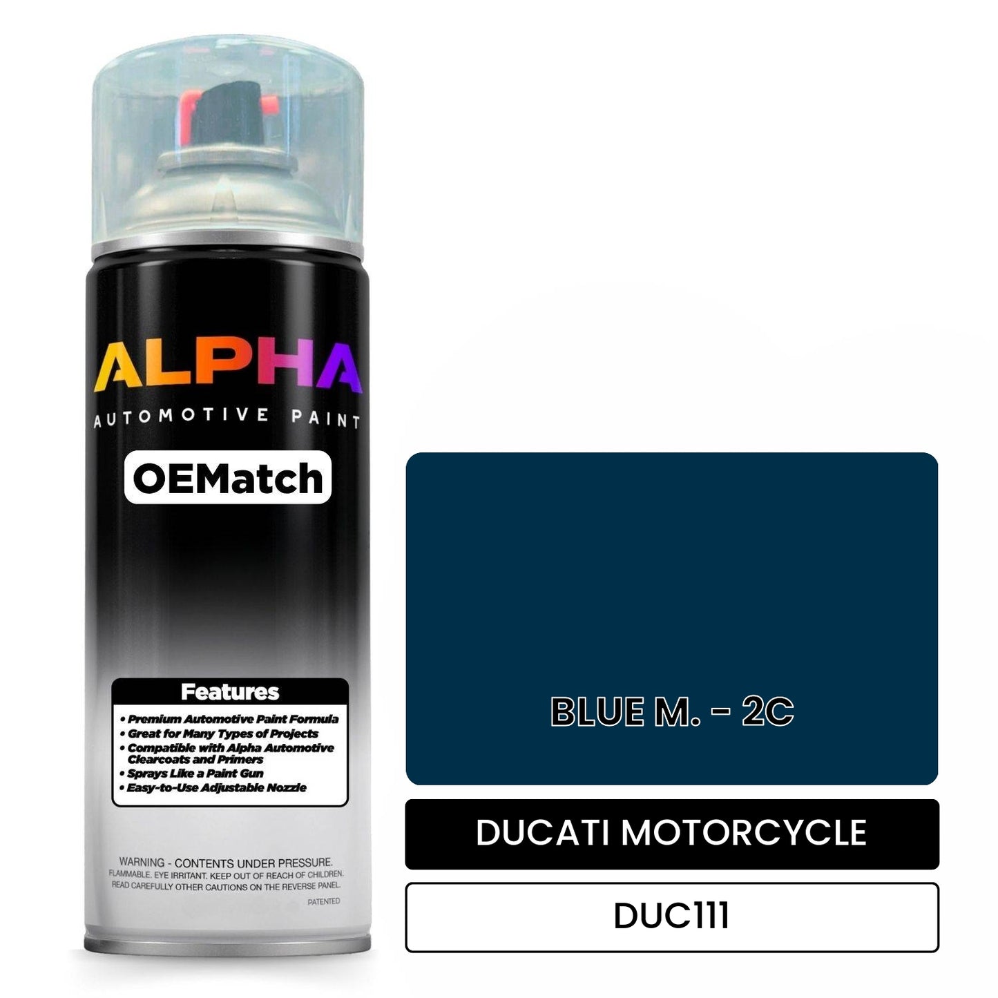 DUCATI MOTORCYCLE BLUE M. - 2C DUC111 OEMatch Spraycan