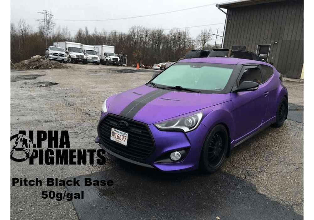 Electro-Violet Car Kit (Black Ground Coat) - The Spray Source - Alpha Pigments