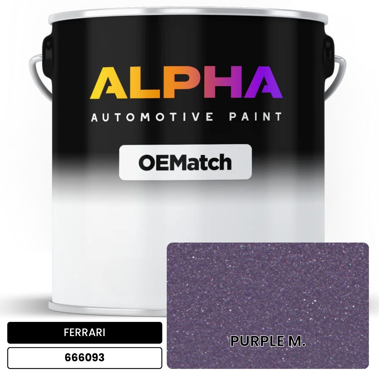 FERRARI PURPLE M.  666093 OEMatch Basecoat