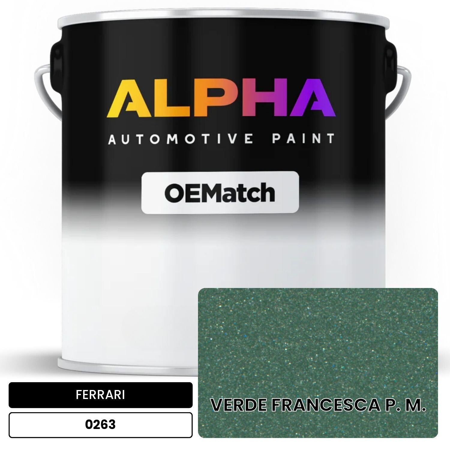 FERRARI VERDE FRANCESCA P. M. 0263 OEMatch Basecoat