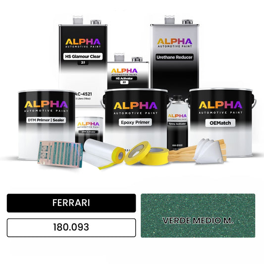 FERRARI VERDE MEDIO M. 180.093 OEMatch Vehicle Paint Kit