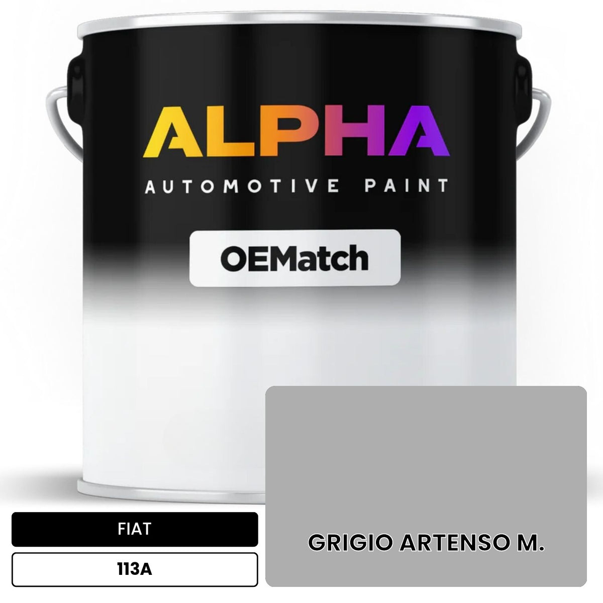 FIAT GRIGIO ARTENSO M. 113A OEMatch Basecoat