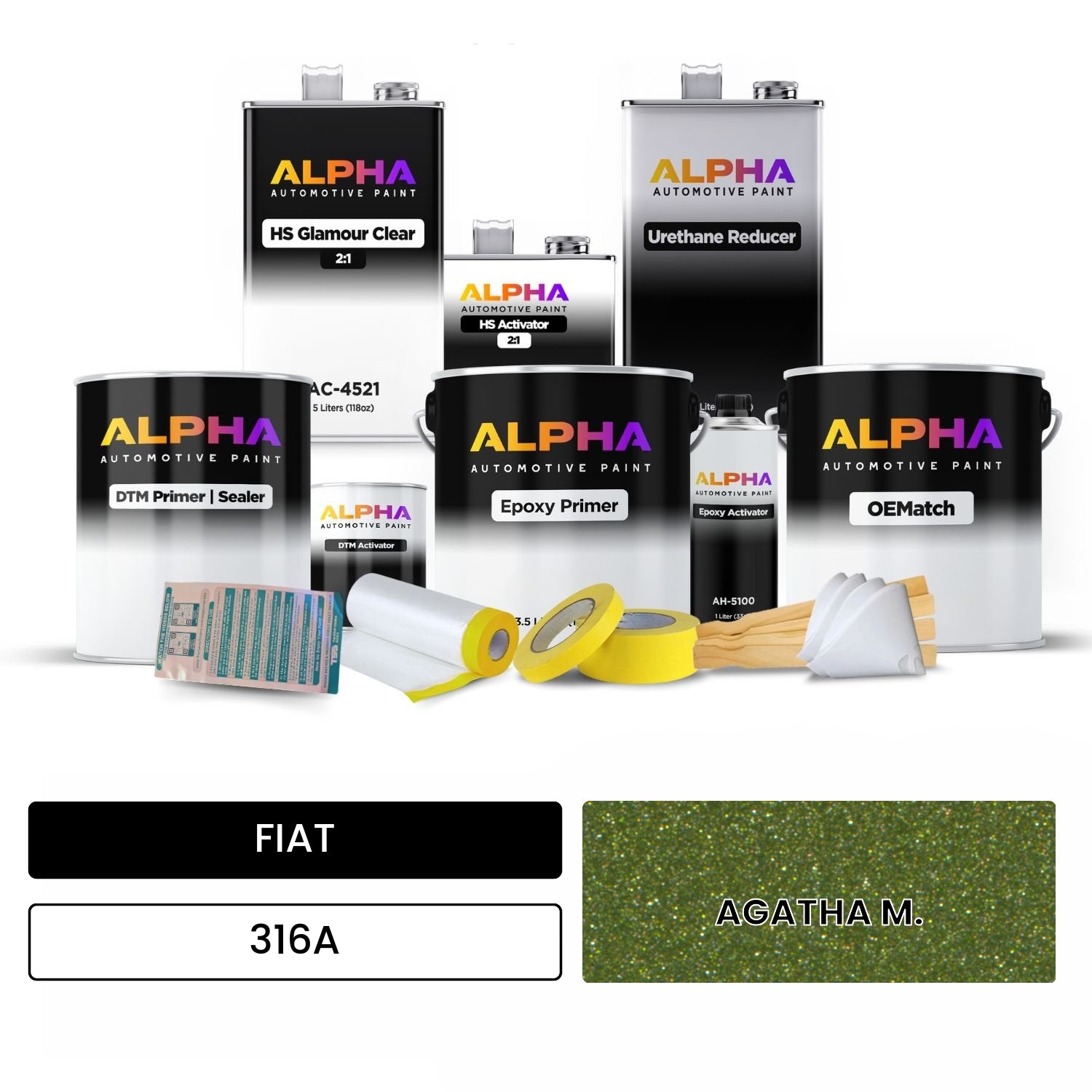 FIAT AGATHA M. 316A OEMatch Vehicle Paint Kit