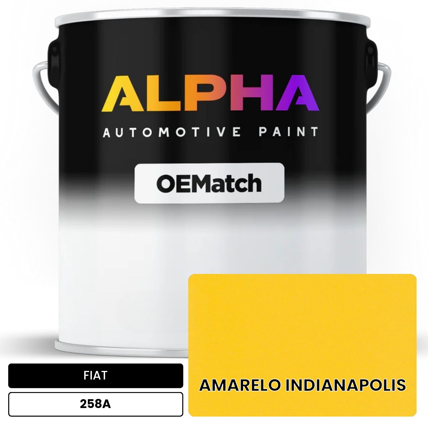FIAT AMARELO INDIANAPOLIS 258A OEMatch Basecoat