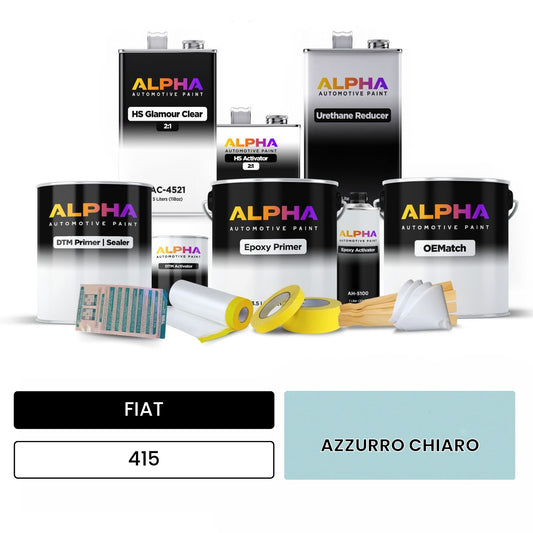 FIAT AZZURRO CHIARO 415 OEMatch Vehicle Paint Kit