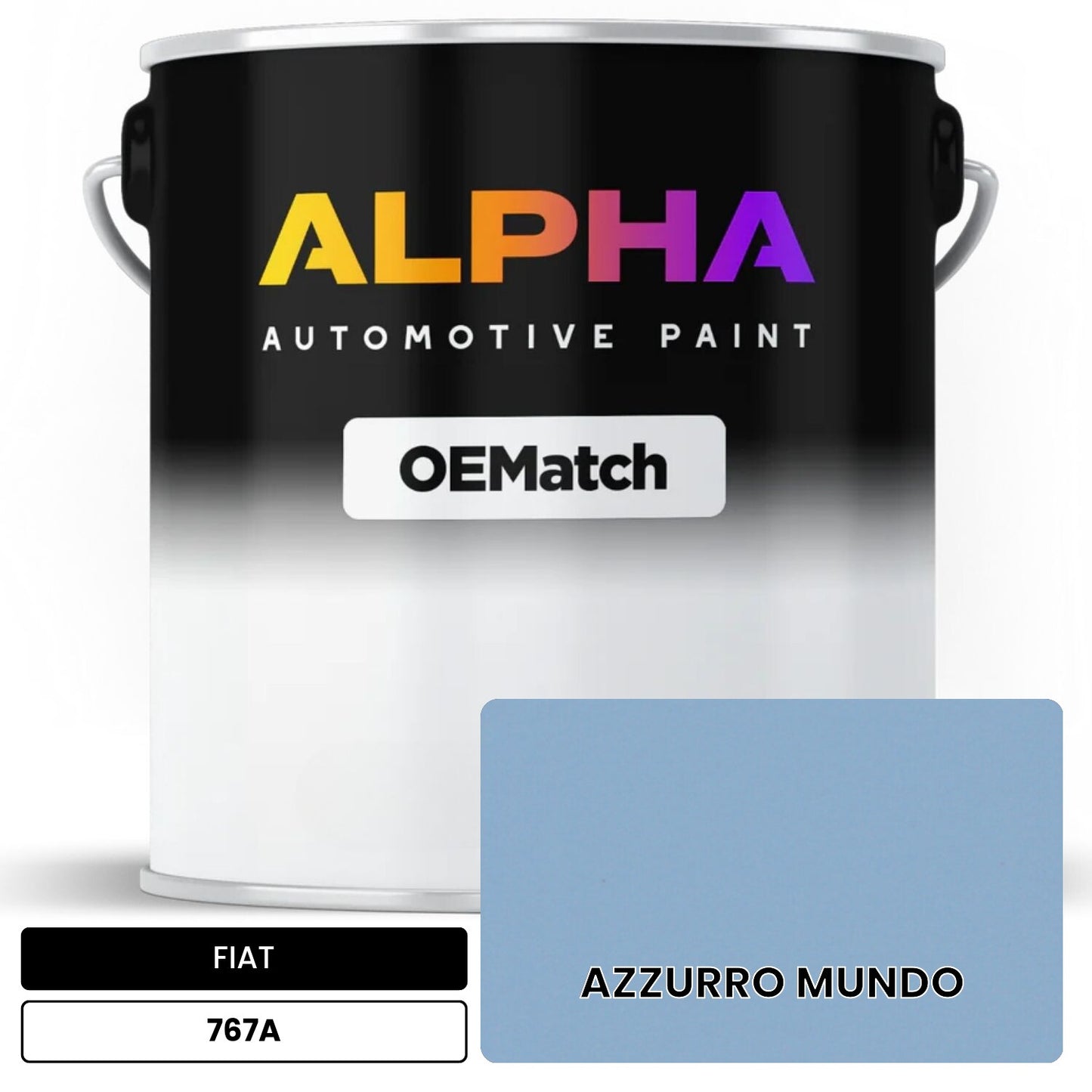FIAT AZZURRO MUNDO 767A OEMatch Basecoat