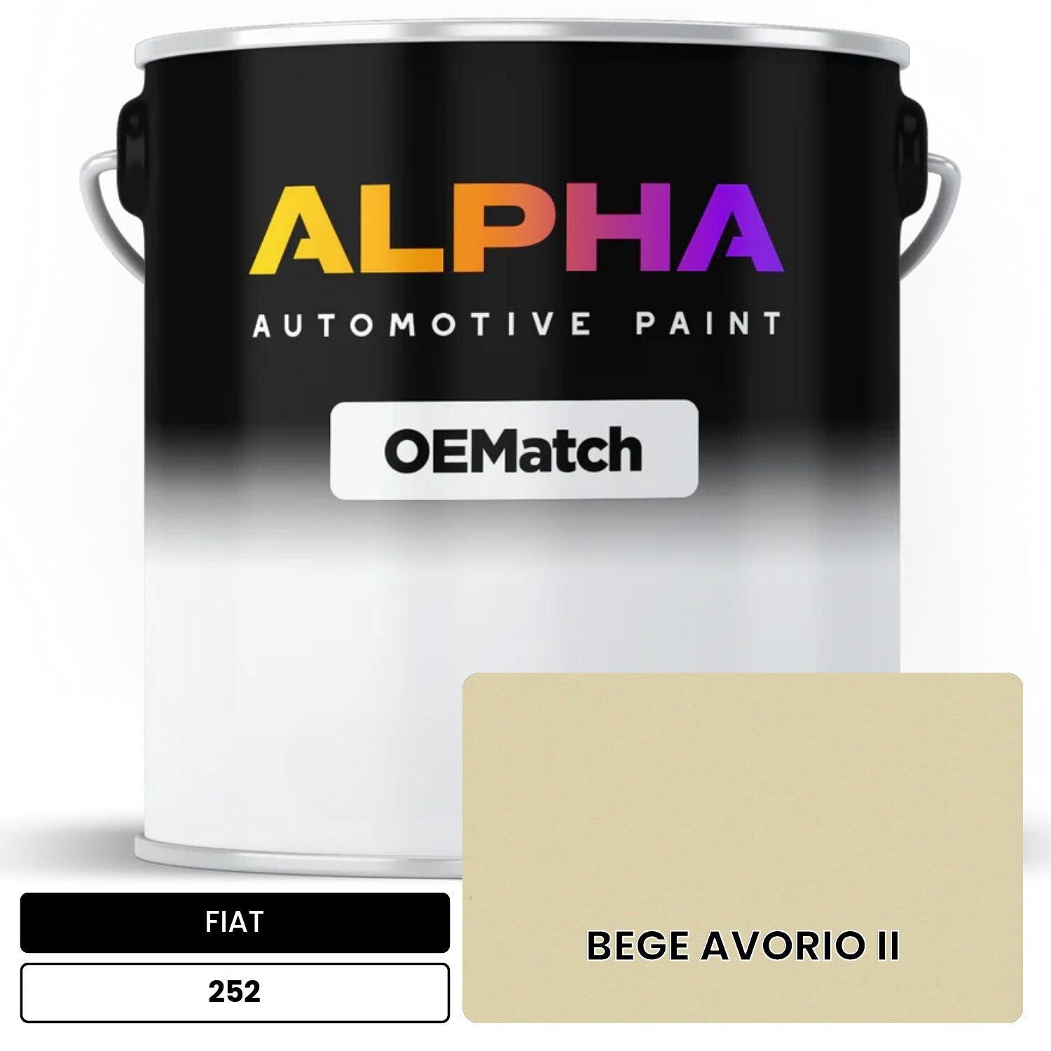 FIAT BEGE AVORIO II 252 OEMatch Basecoat
