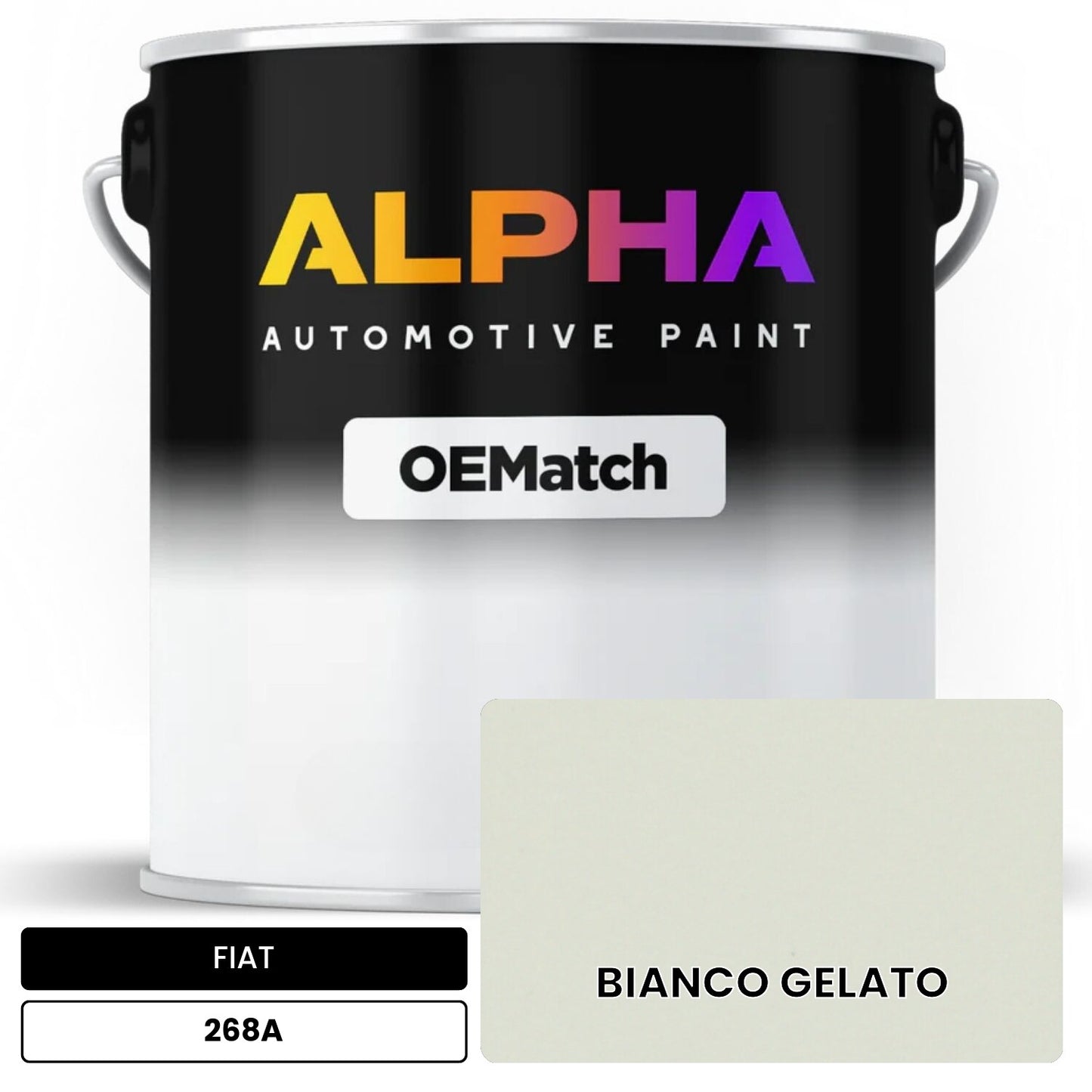 FIAT BIANCO GELATO 268A OEMatch Basecoat