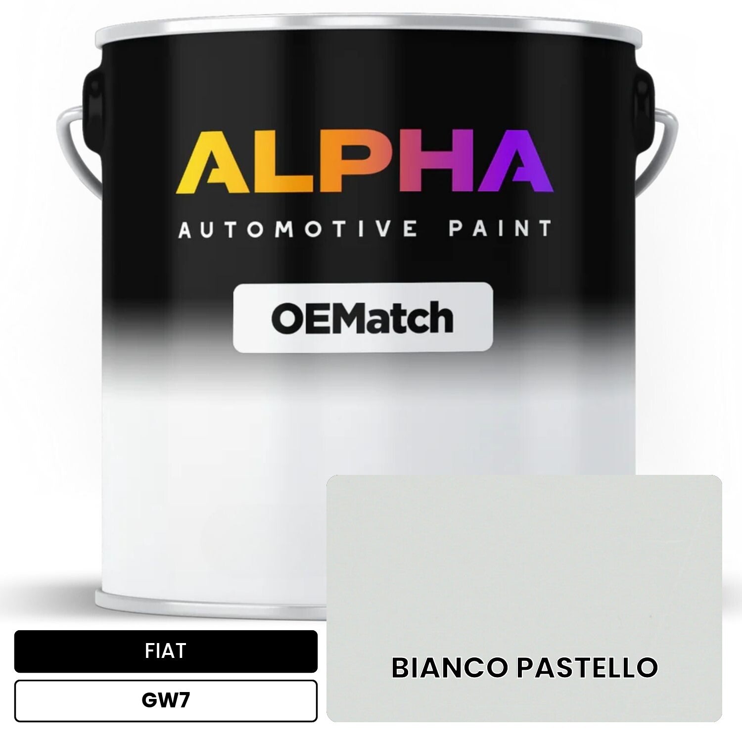FIAT BIANCO PASTELLO GW7 OEMatch Basecoat