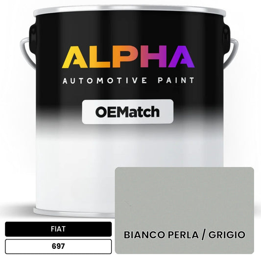 FIAT BIANCO PERLA / GRIGIO 697 OEMatch Basecoat