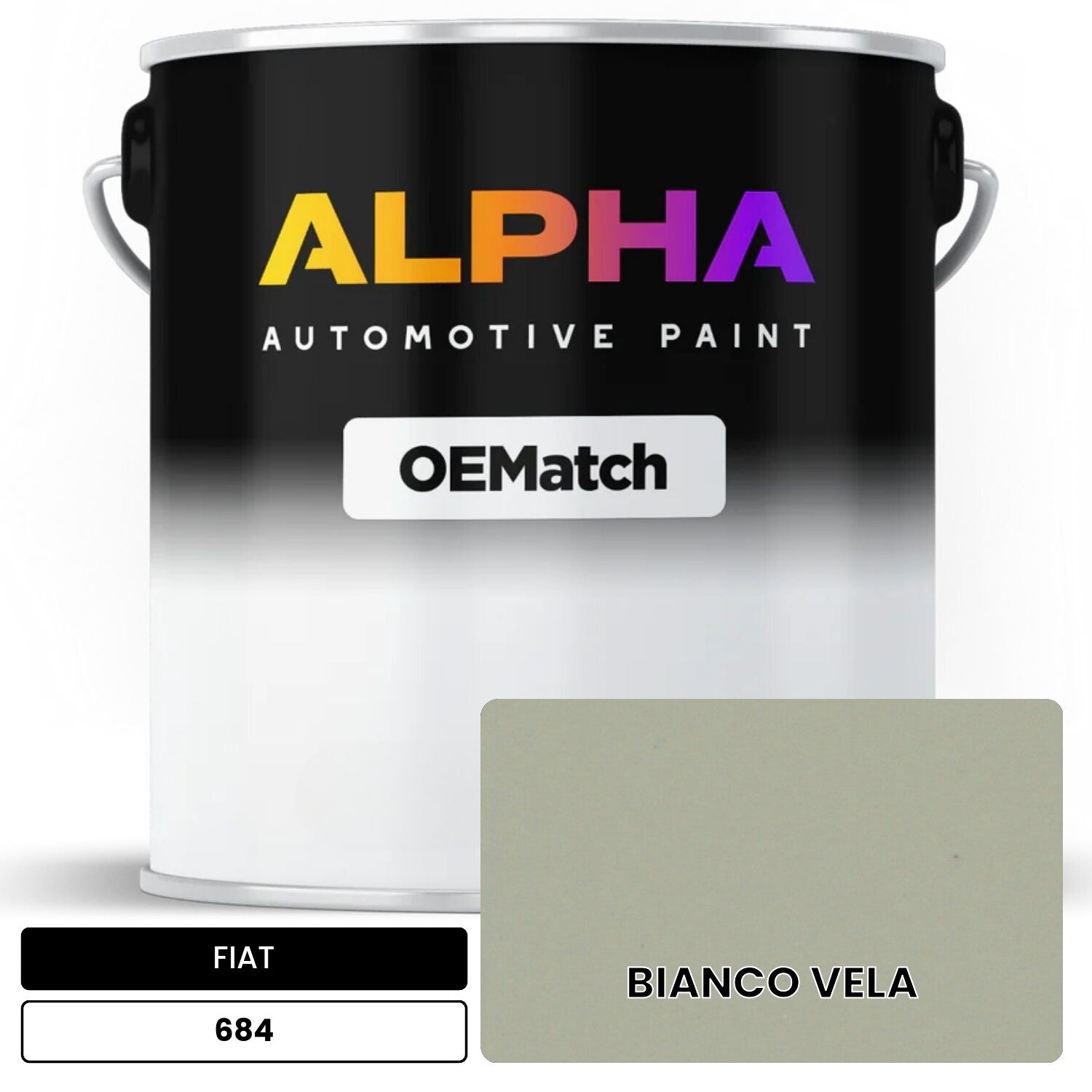 FIAT BIANCO VELA 684 OEMatch Basecoat