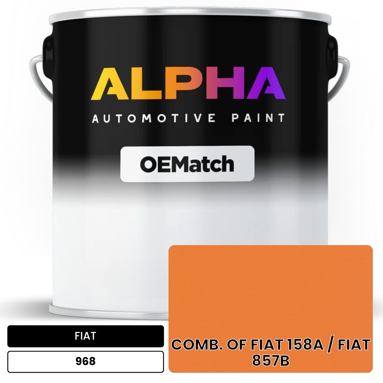 FIAT COMB. OF FIAT 158A / FIAT 857B 968 OEMatch Basecoat