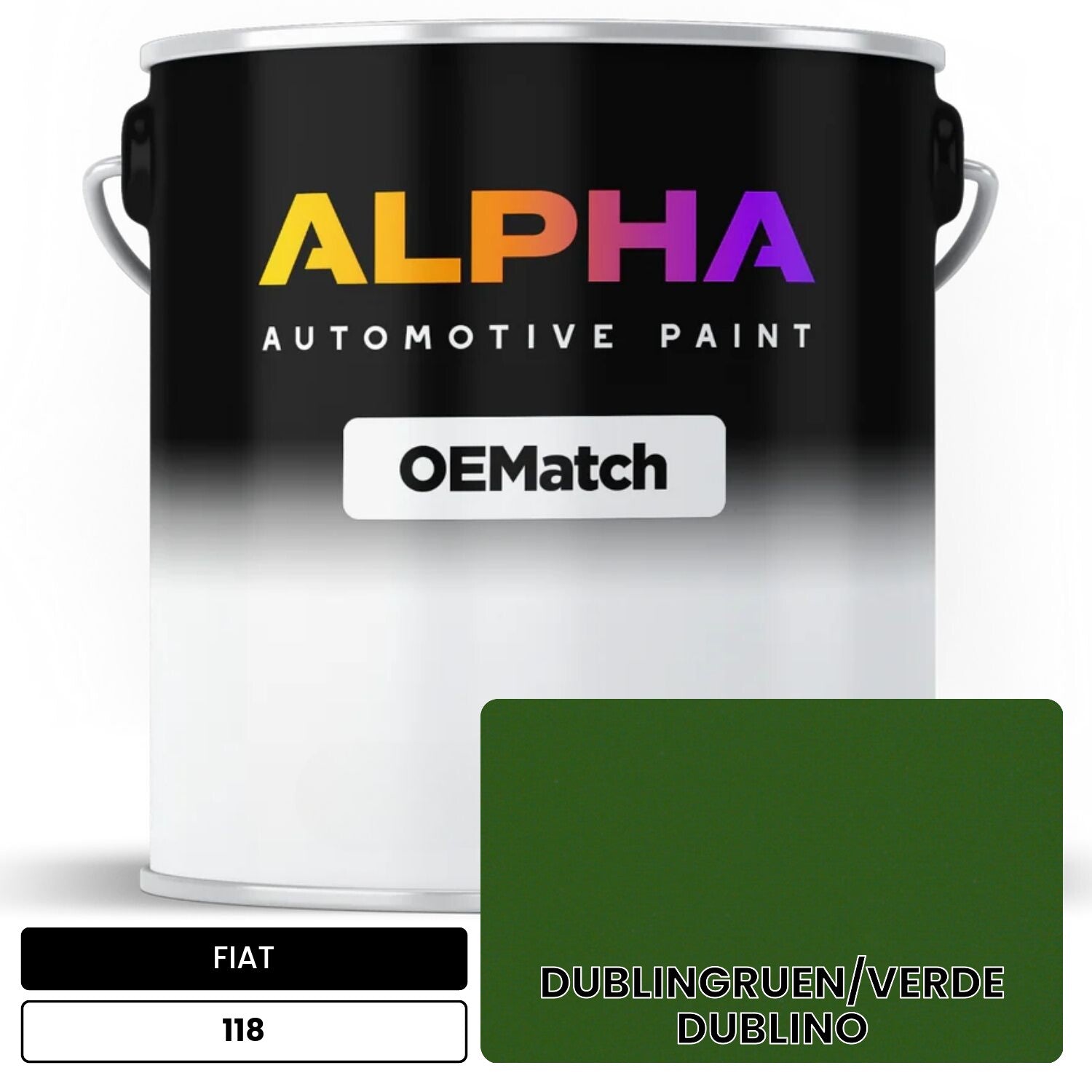 FIAT DUBLINGRUEN/VERDE DUBLINO 118 OEMatch Basecoat