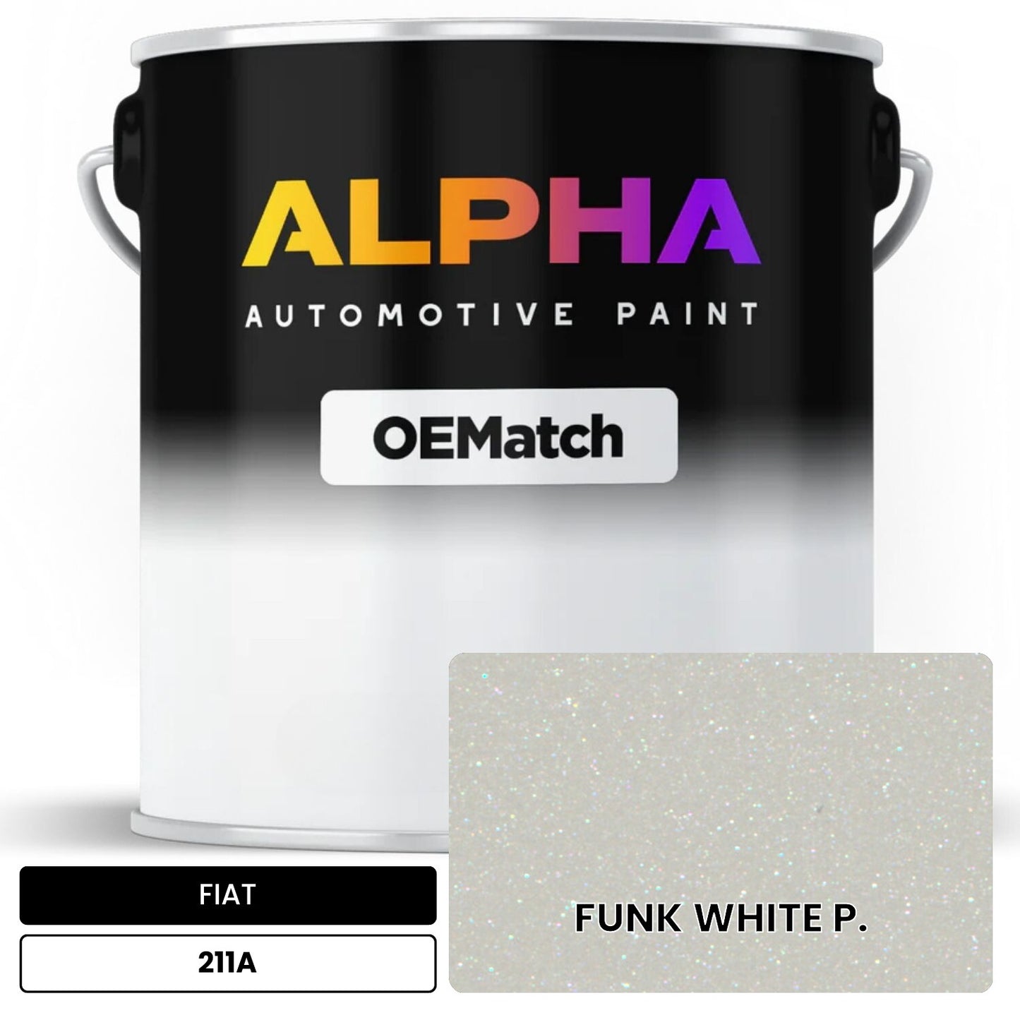FIAT FUNK WHITE P. 211A OEMatch Basecoat