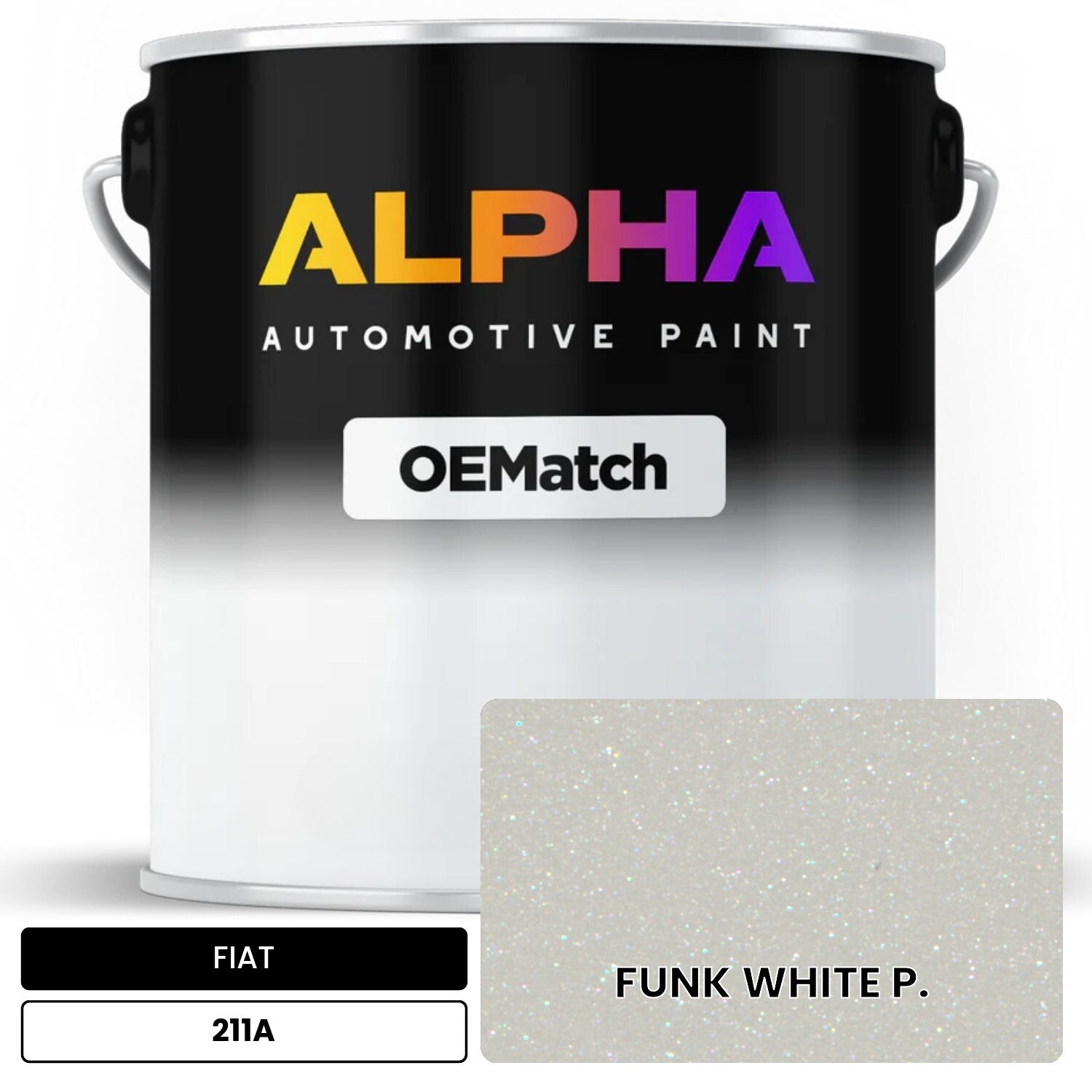 FIAT FUNK WHITE P. 211A OEMatch Basecoat
