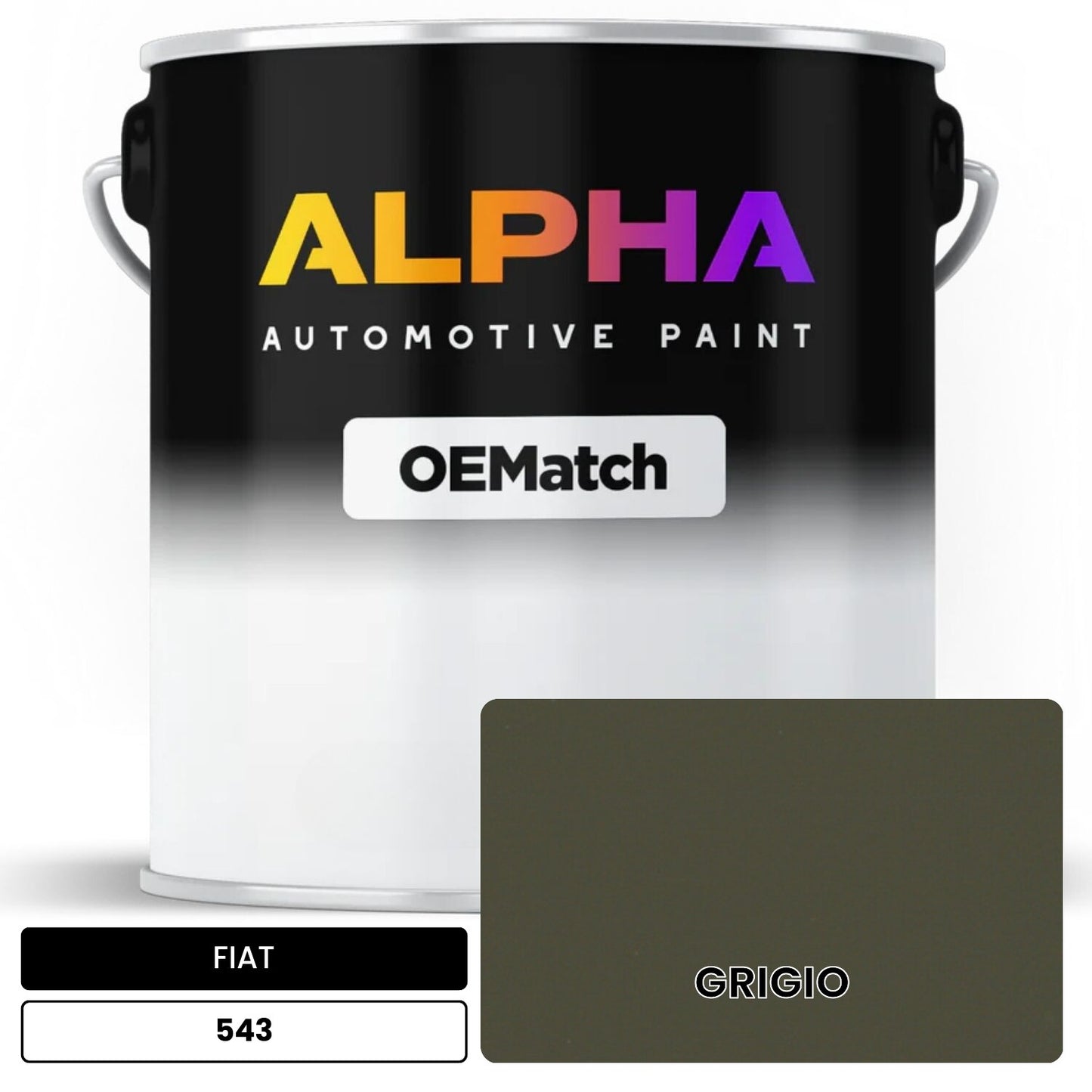 FIAT GRIGIO 543 OEMatch Basecoat
