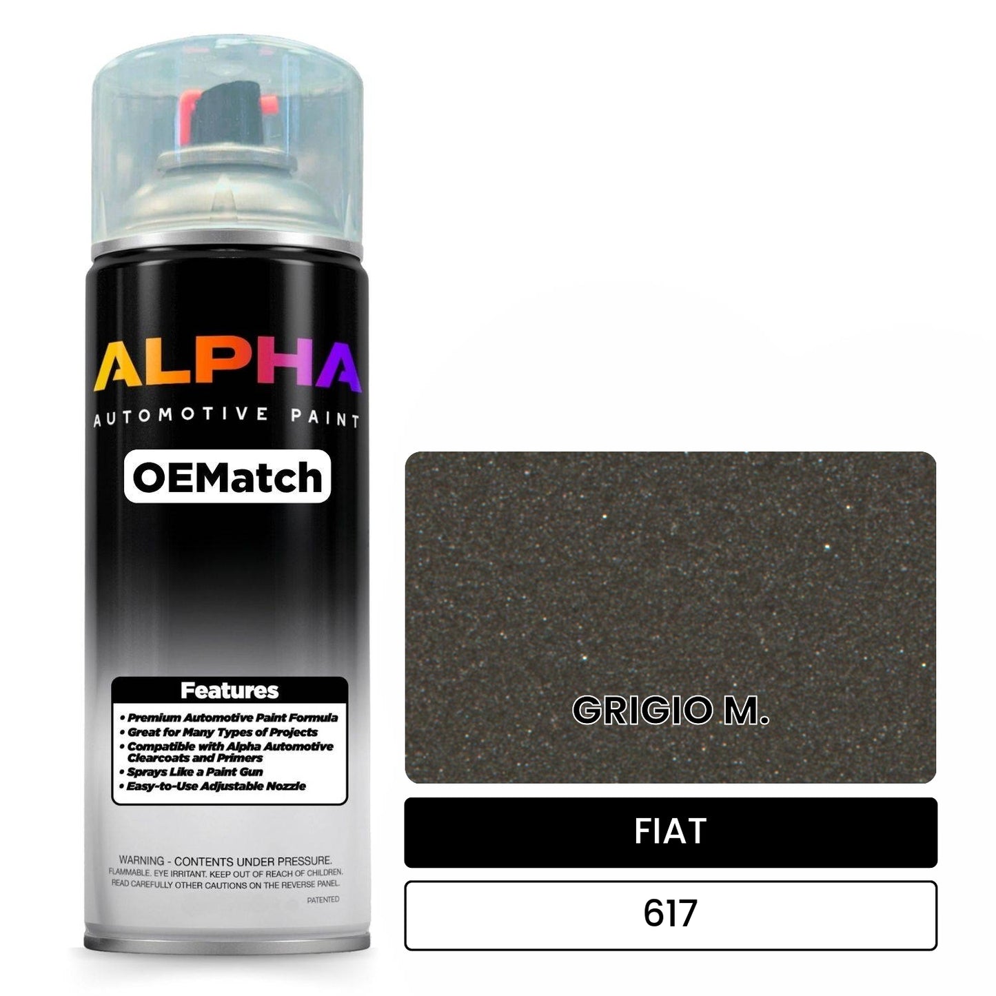 FIAT GRIGIO M. 617 OEMatch Spraycan