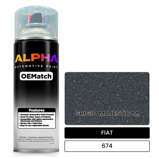 FIAT GRIGIO MAJESTIC M. 674 OEMatch Spraycan