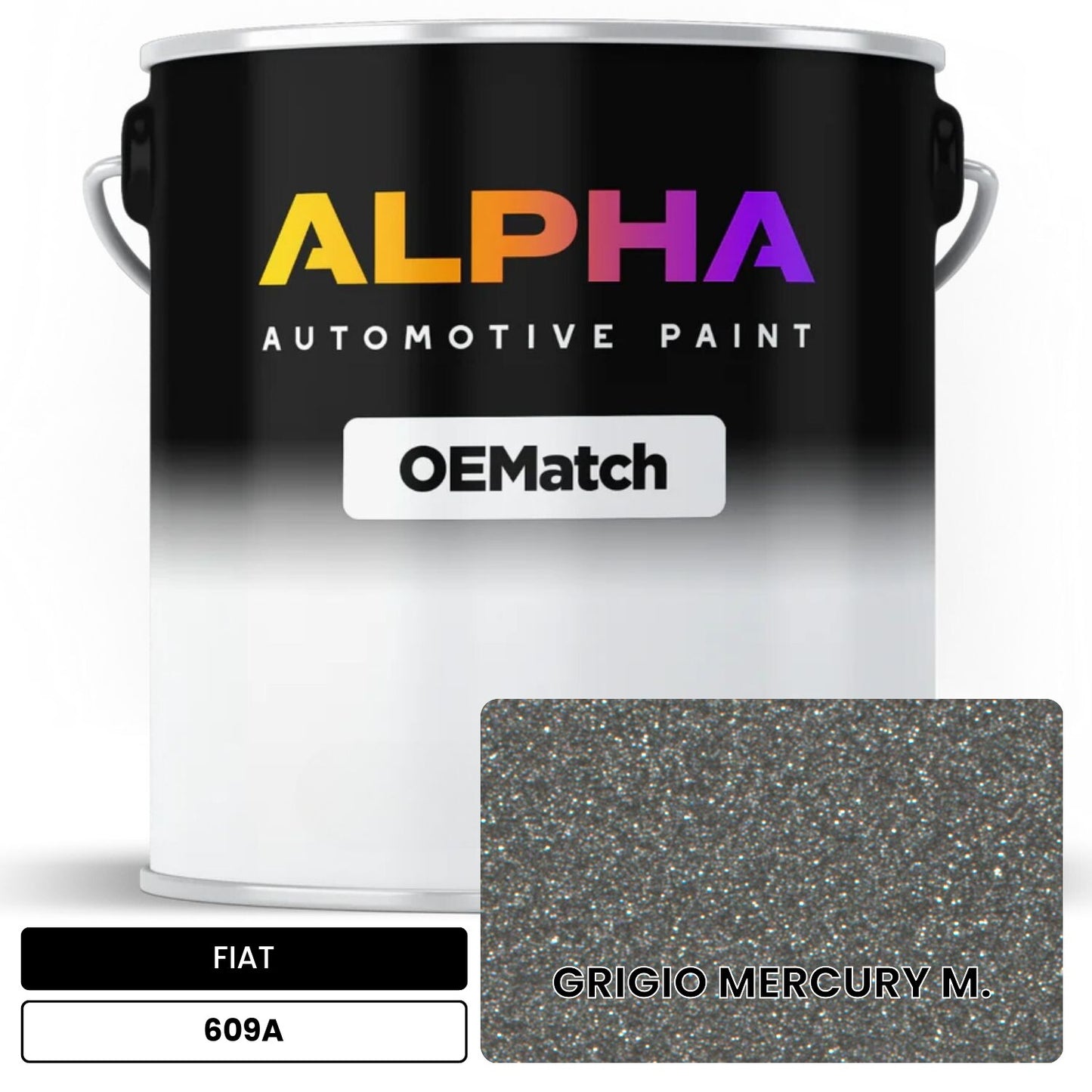 FIAT GRIGIO MERCURY M. 609A OEMatch Basecoat