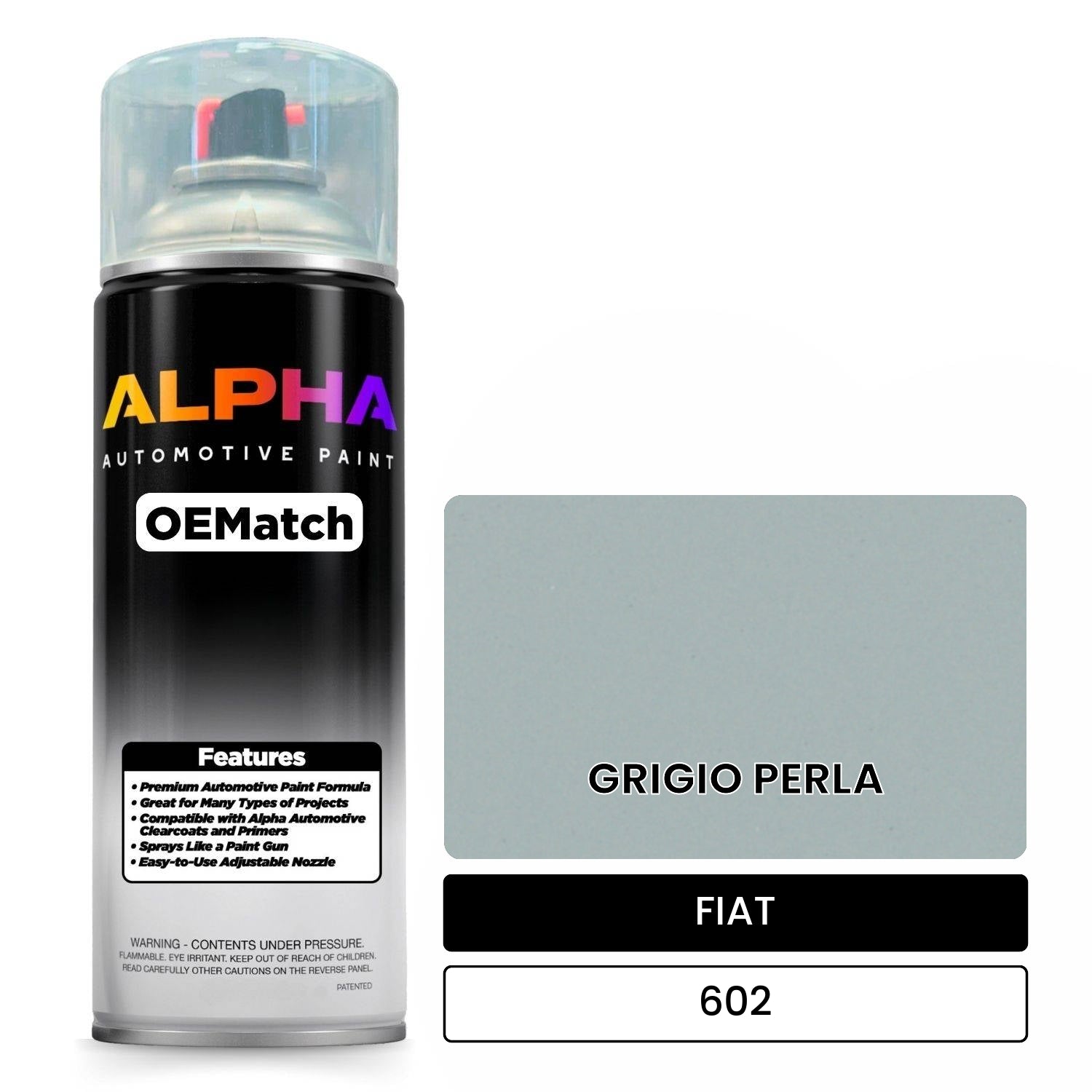 FIAT GRIGIO PERLA 602 OEMatch Spraycan
