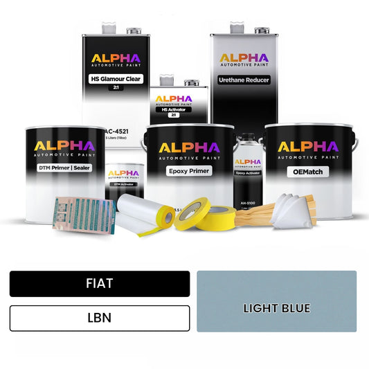 FIAT LIGHT BLUE LBN OEMatch Vehicle Paint Kit