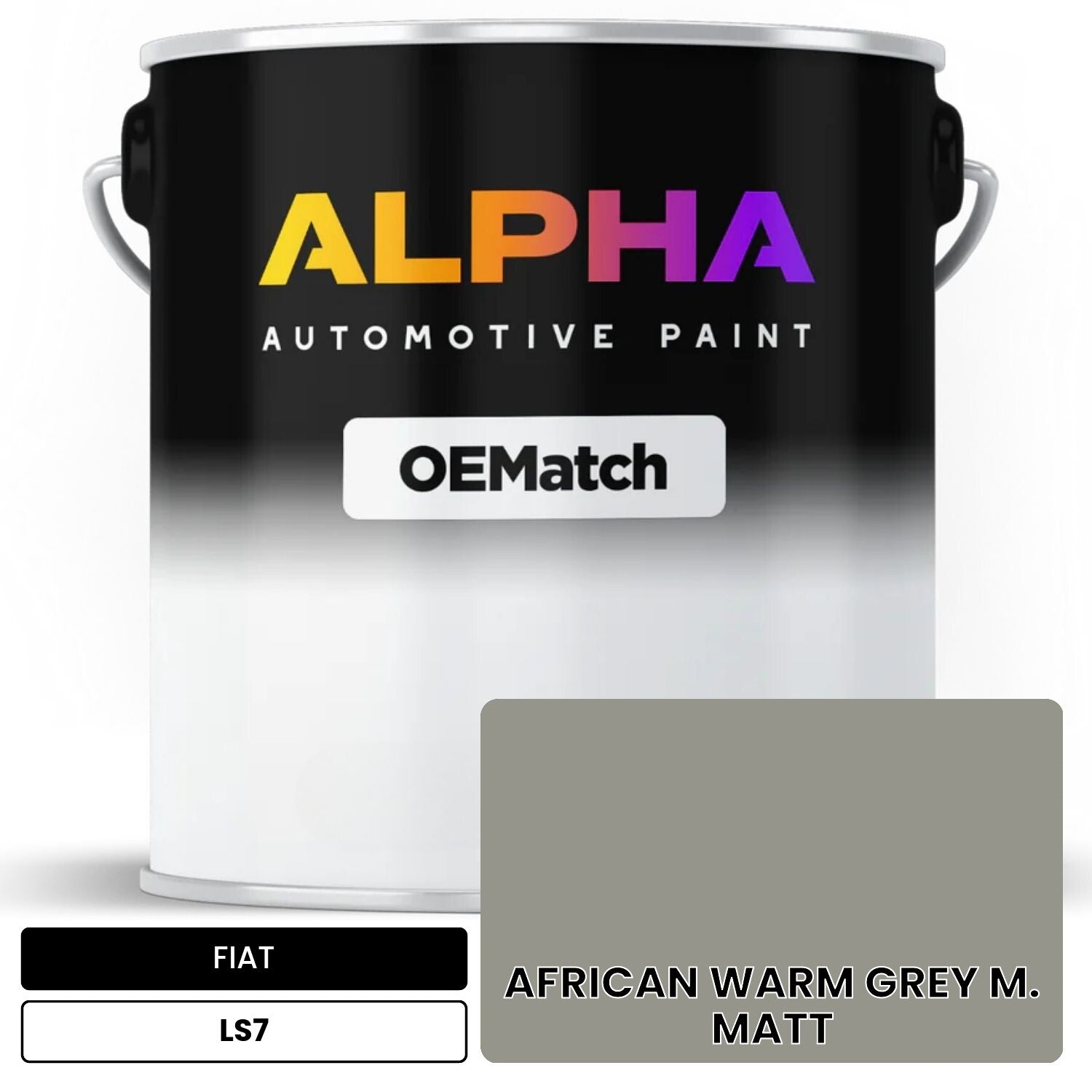 FIAT AFRICAN WARM GREY M. MATT LS7 OEMatch Basecoat