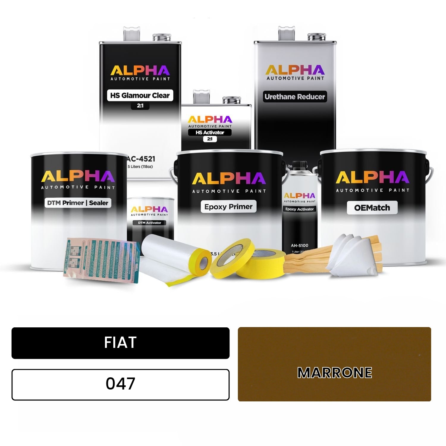 FIAT MARRONE 047 OEMatch Vehicle Paint Kit