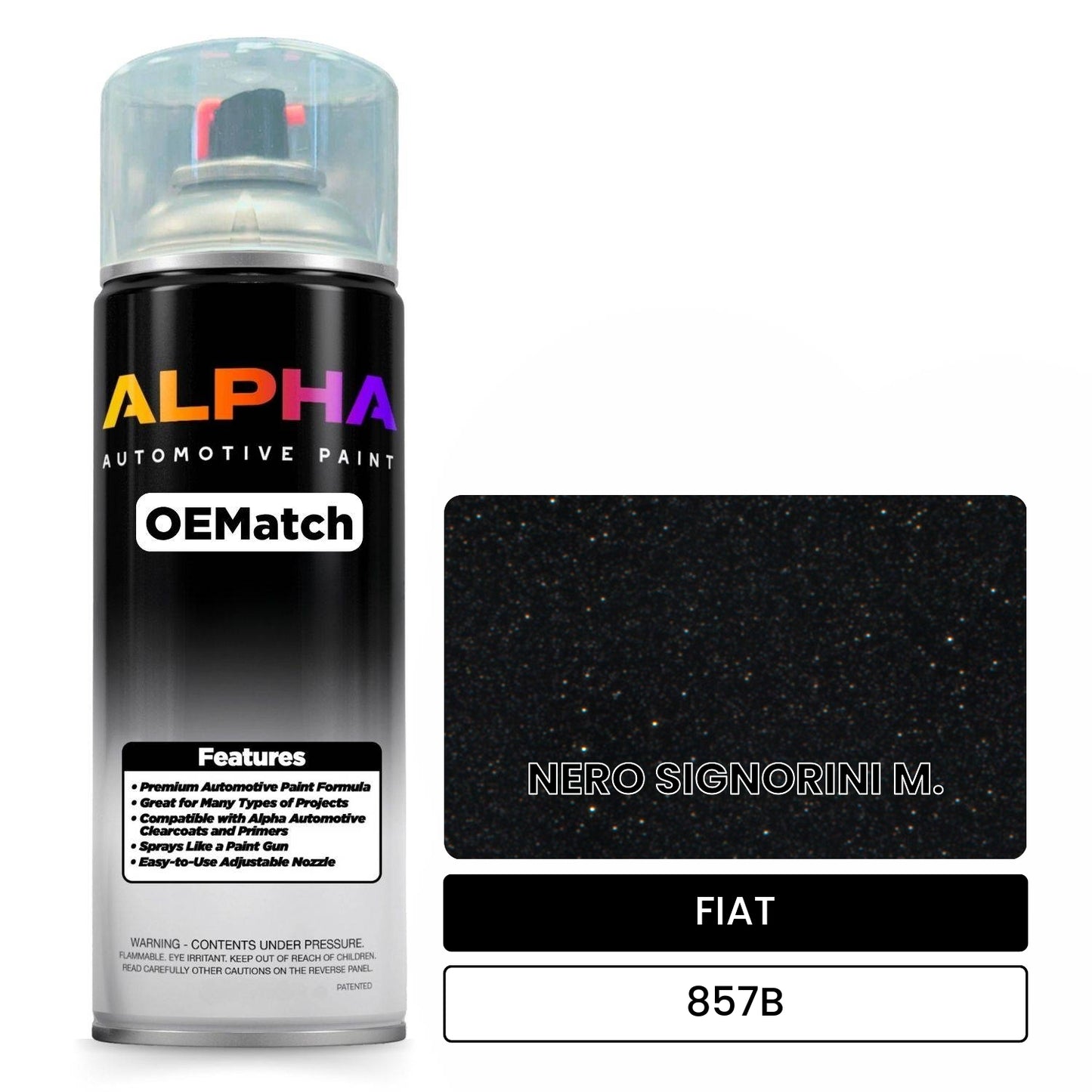 FIAT NERO SIGNORINI M. 857B OEMatch Spraycan