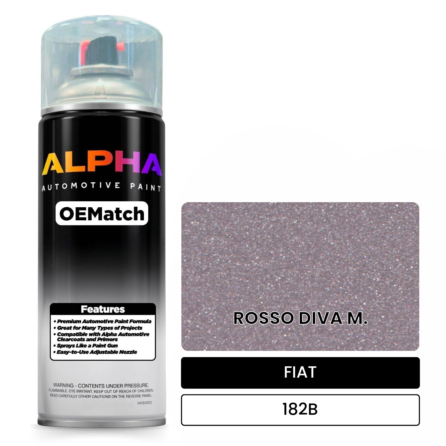 FIAT ROSSO DIVA M. 182B OEMatch Spraycan