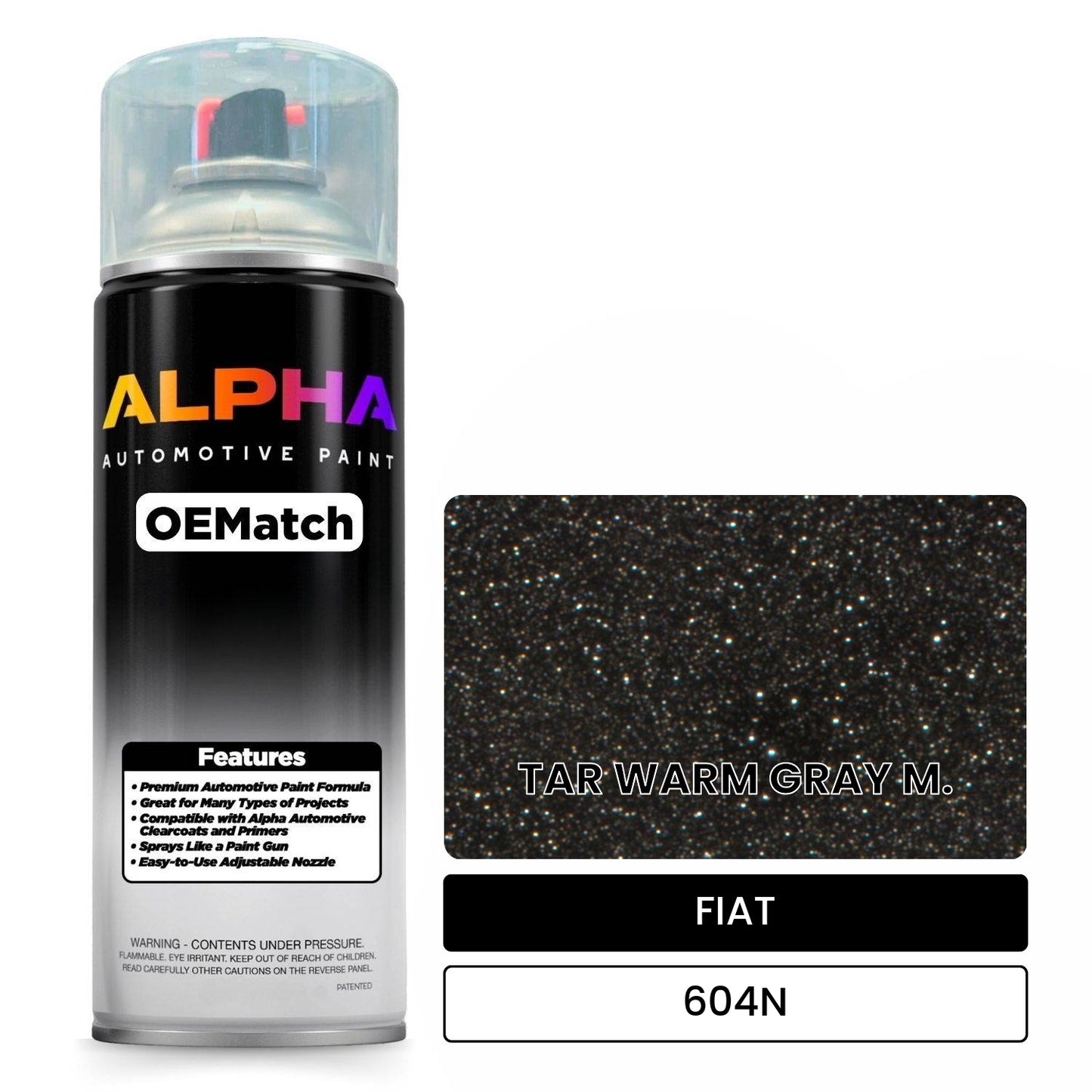 FIAT TAR WARM GRAY M. 604N OEMatch Spraycan