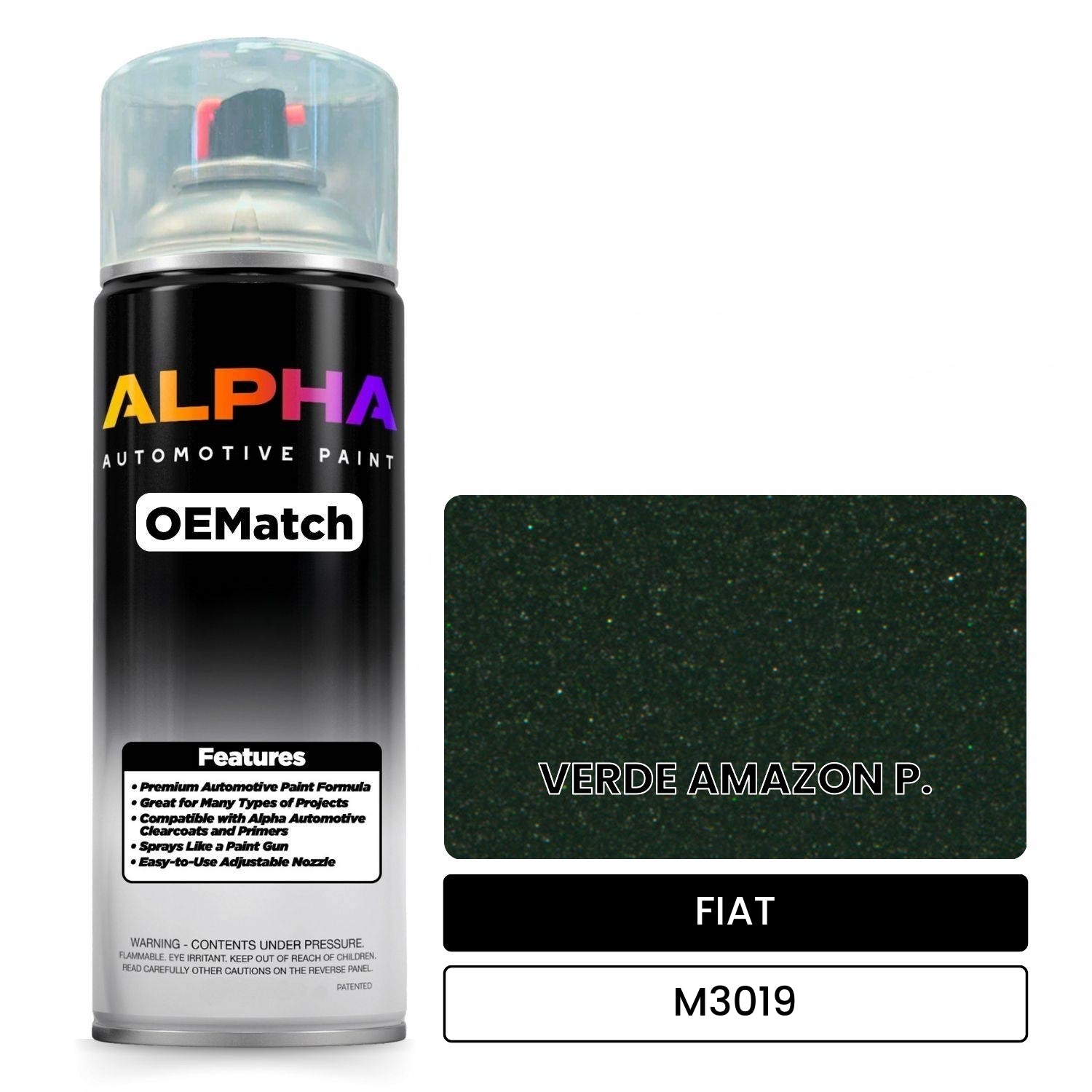 FIAT VERDE AMAZON P. M3019 OEMatch Spraycan