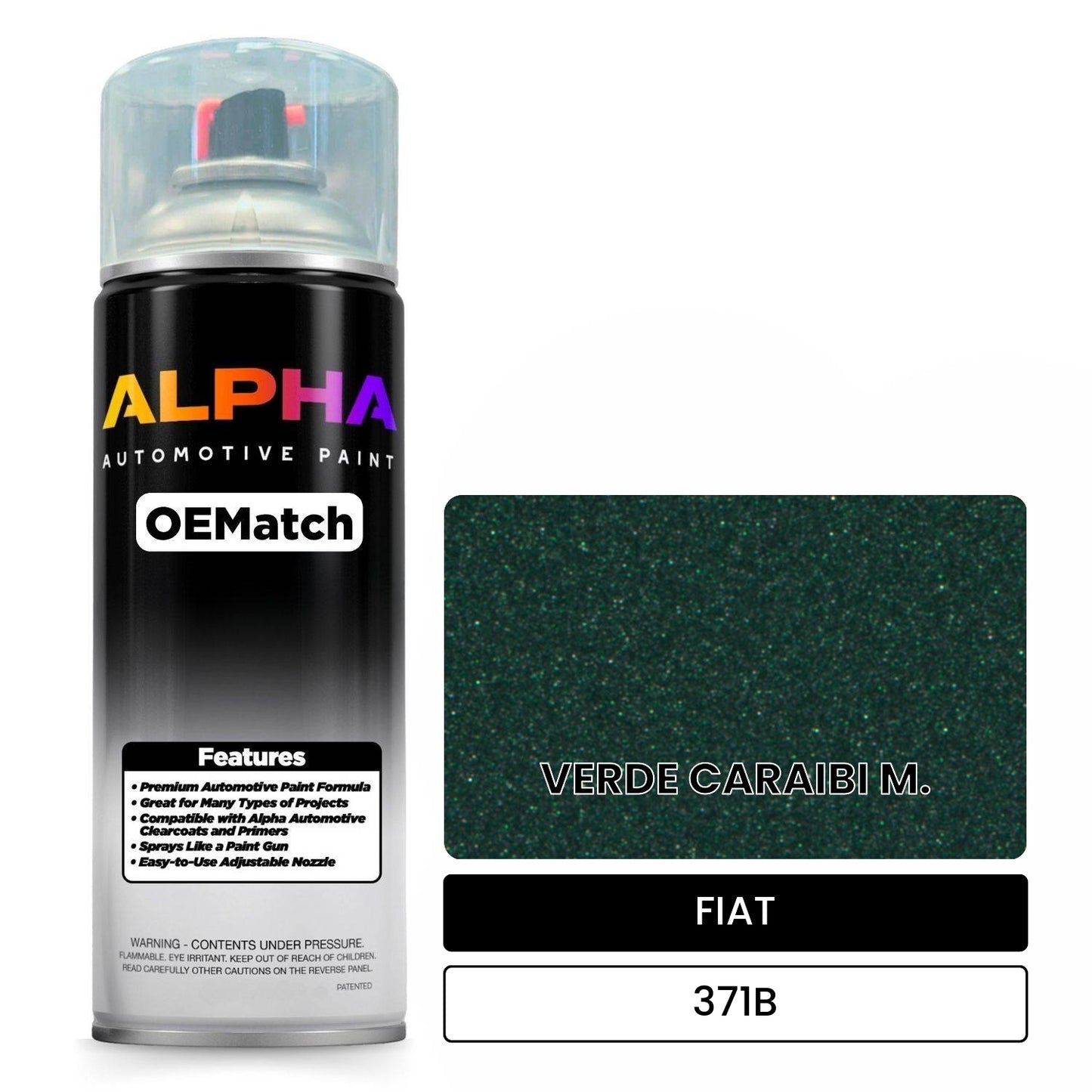 FIAT VERDE CARAIBI M. 371B OEMatch Spraycan
