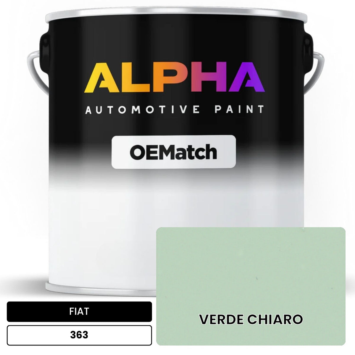 FIAT VERDE CHIARO  363 OEMatch Basecoat