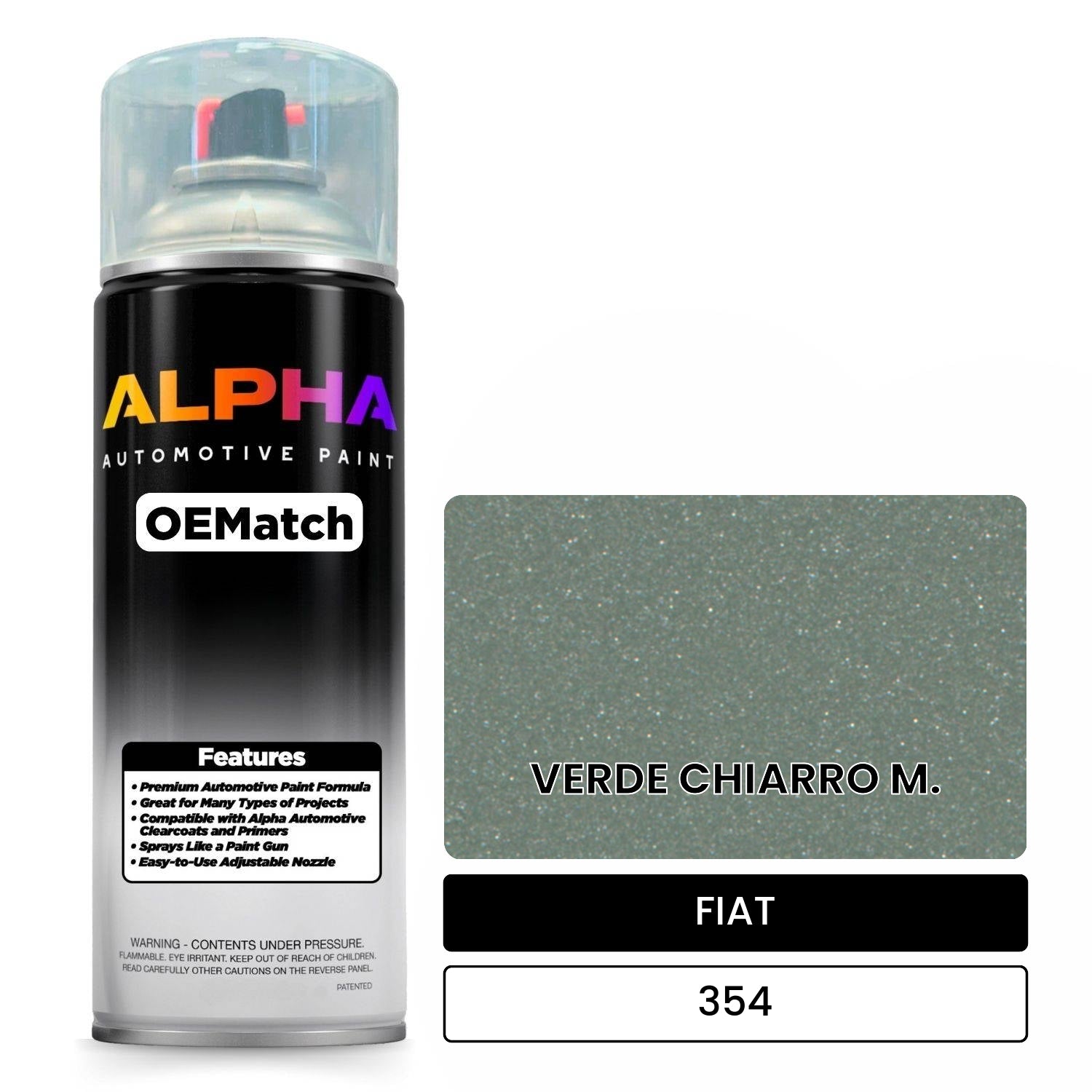 FIAT VERDE CHIARRO M. 354 OEMatch Spraycan