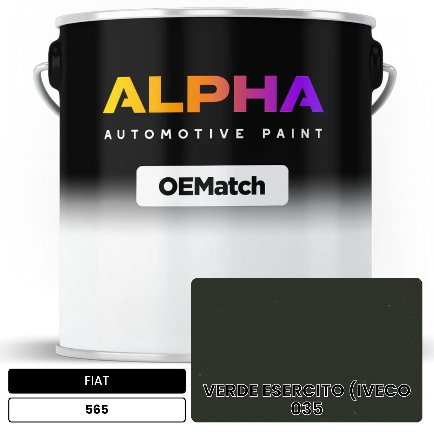 FIAT VERDE ESERCITO (IVECO 035 565 OEMatch Basecoat