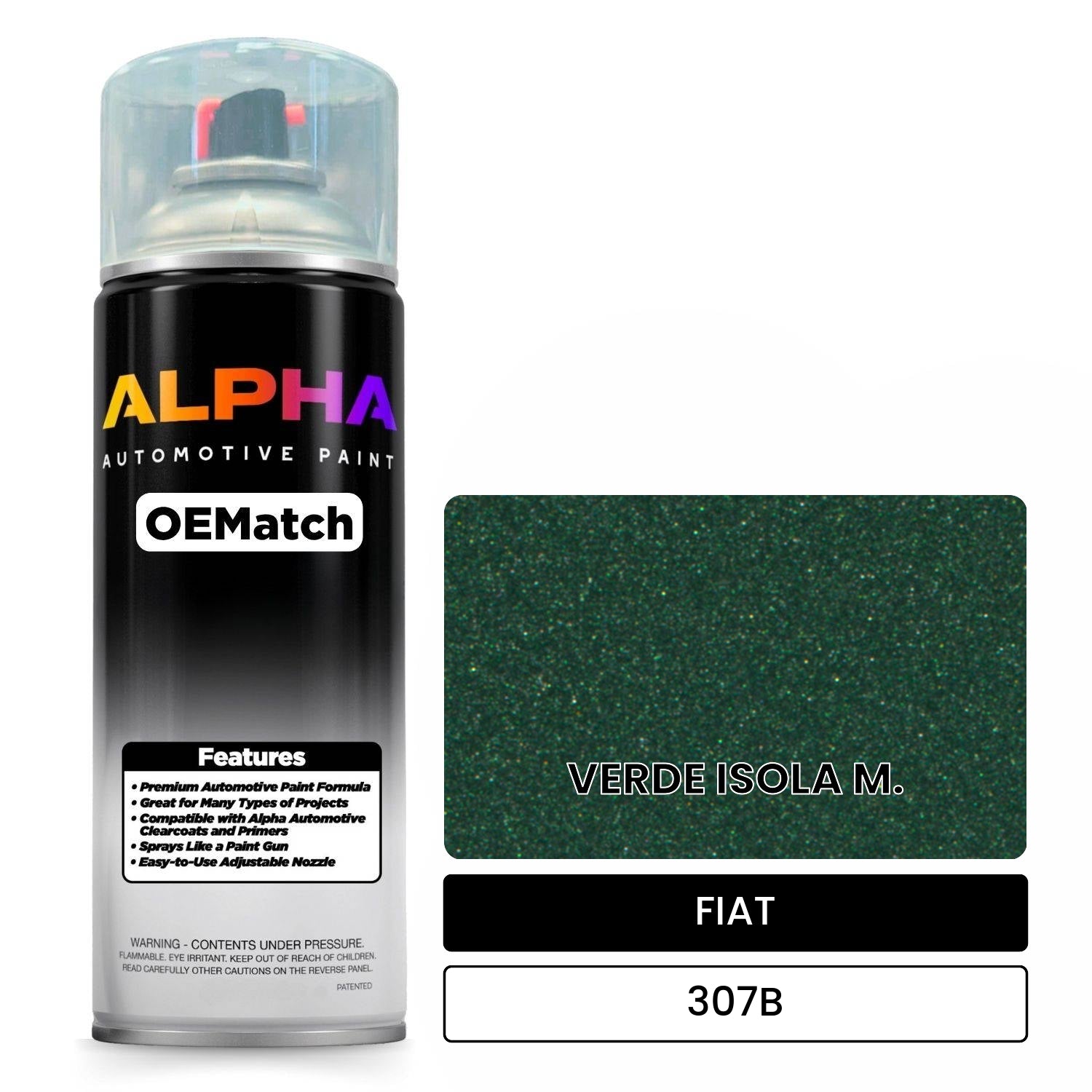 FIAT VERDE ISOLA M. 307B OEMatch Spraycan