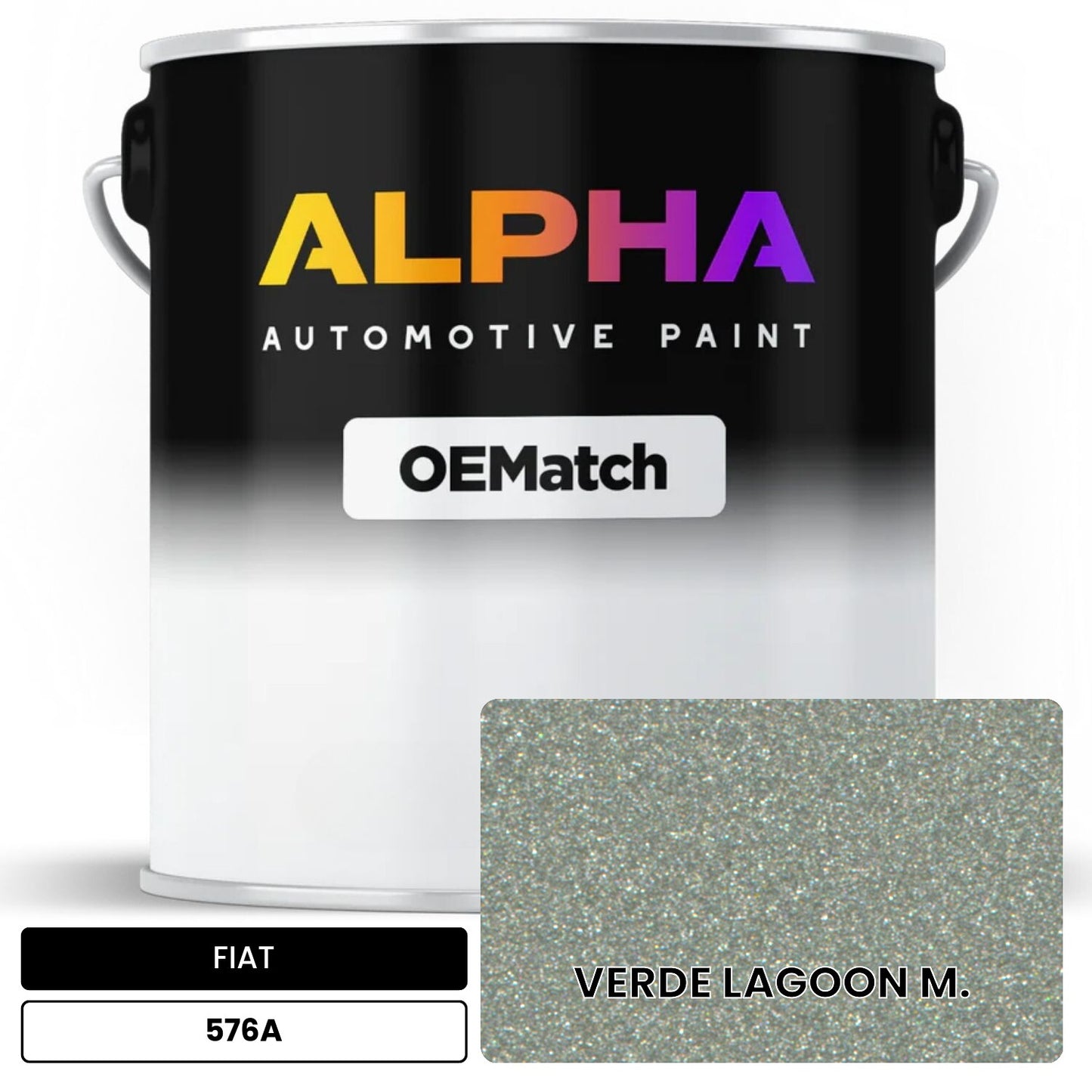 FIAT VERDE LAGOON M. 576A OEMatch Basecoat