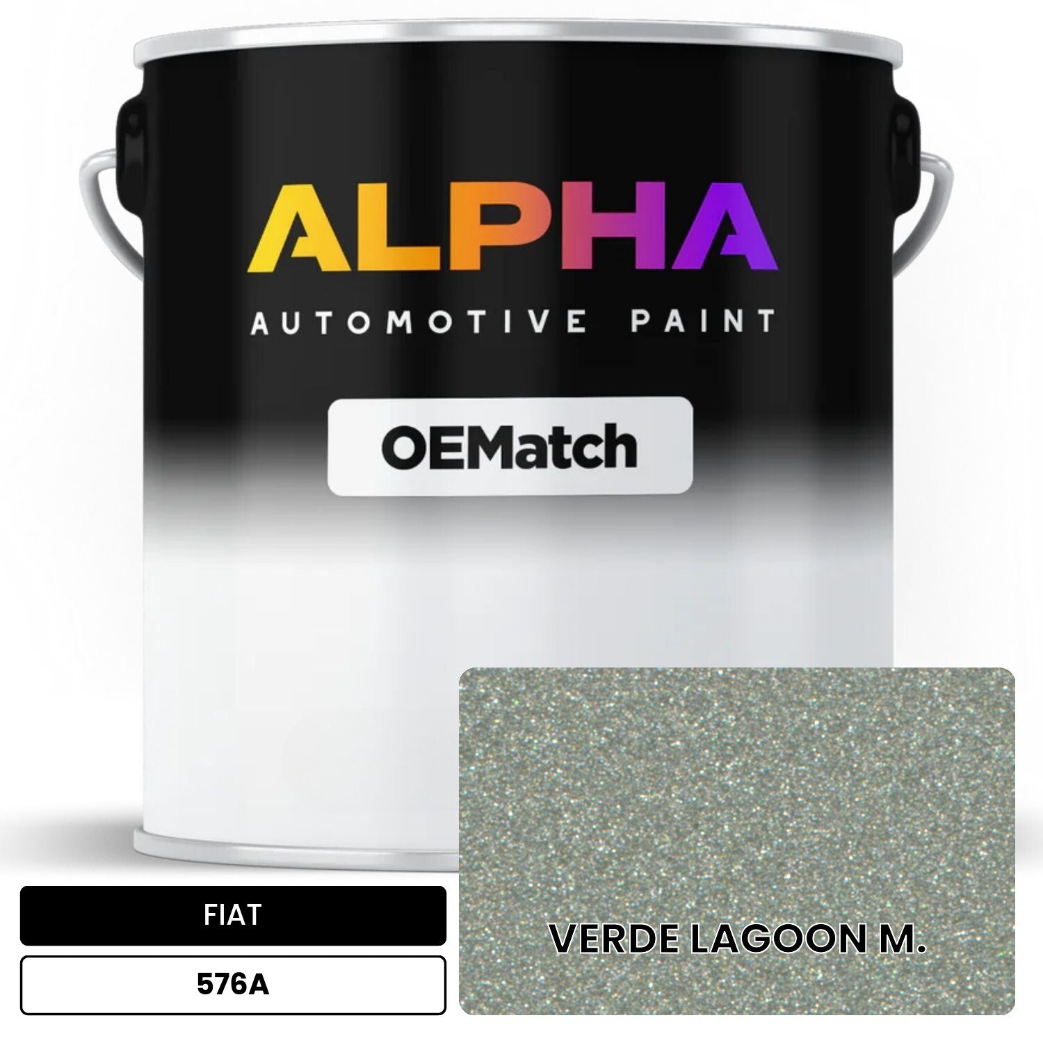 FIAT VERDE LAGOON M. 576A OEMatch Basecoat