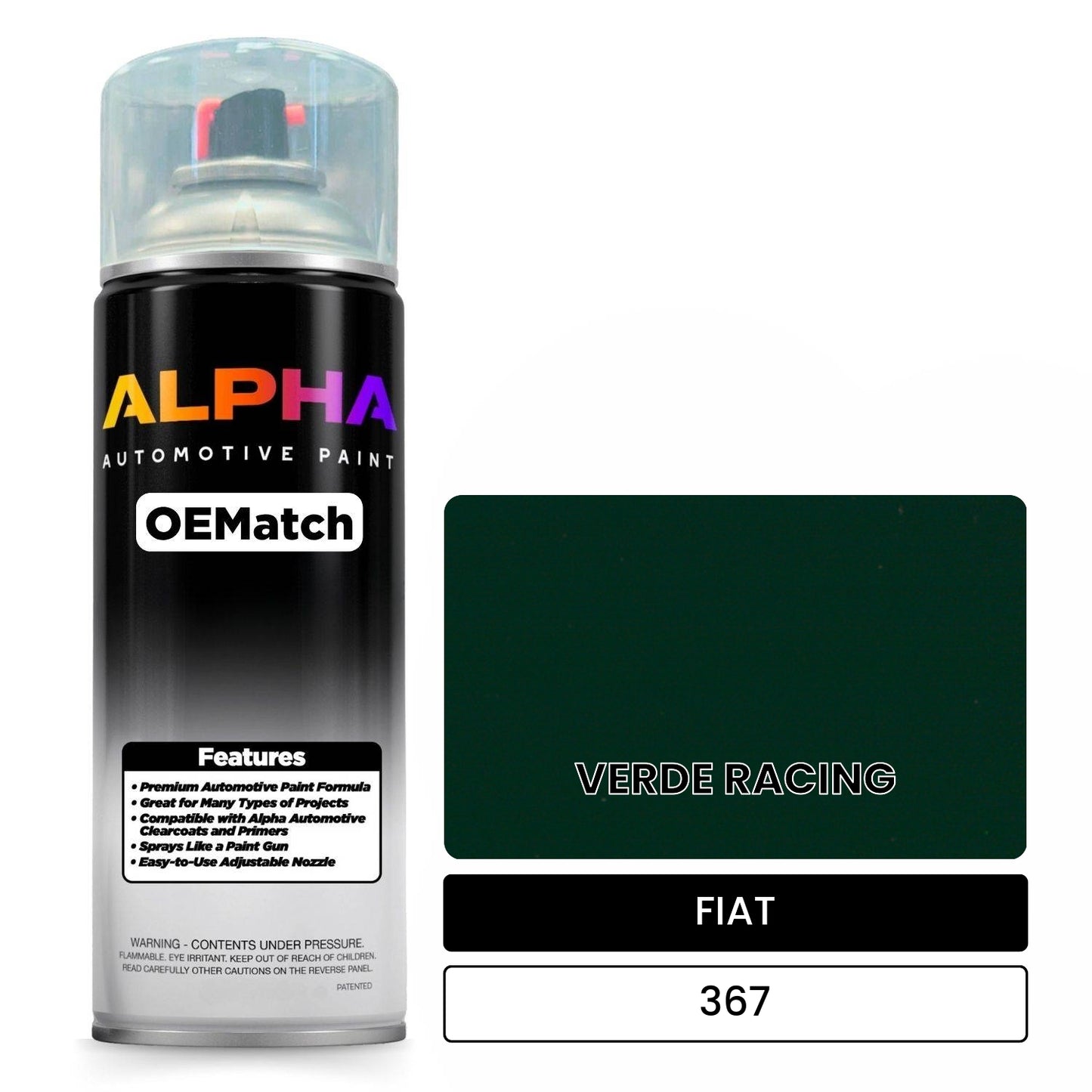 FIAT VERDE RACING 367 OEMatch Spraycan
