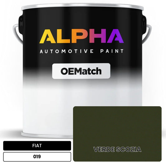 FIAT VERDE SCOZIA 019 OEMatch Basecoat