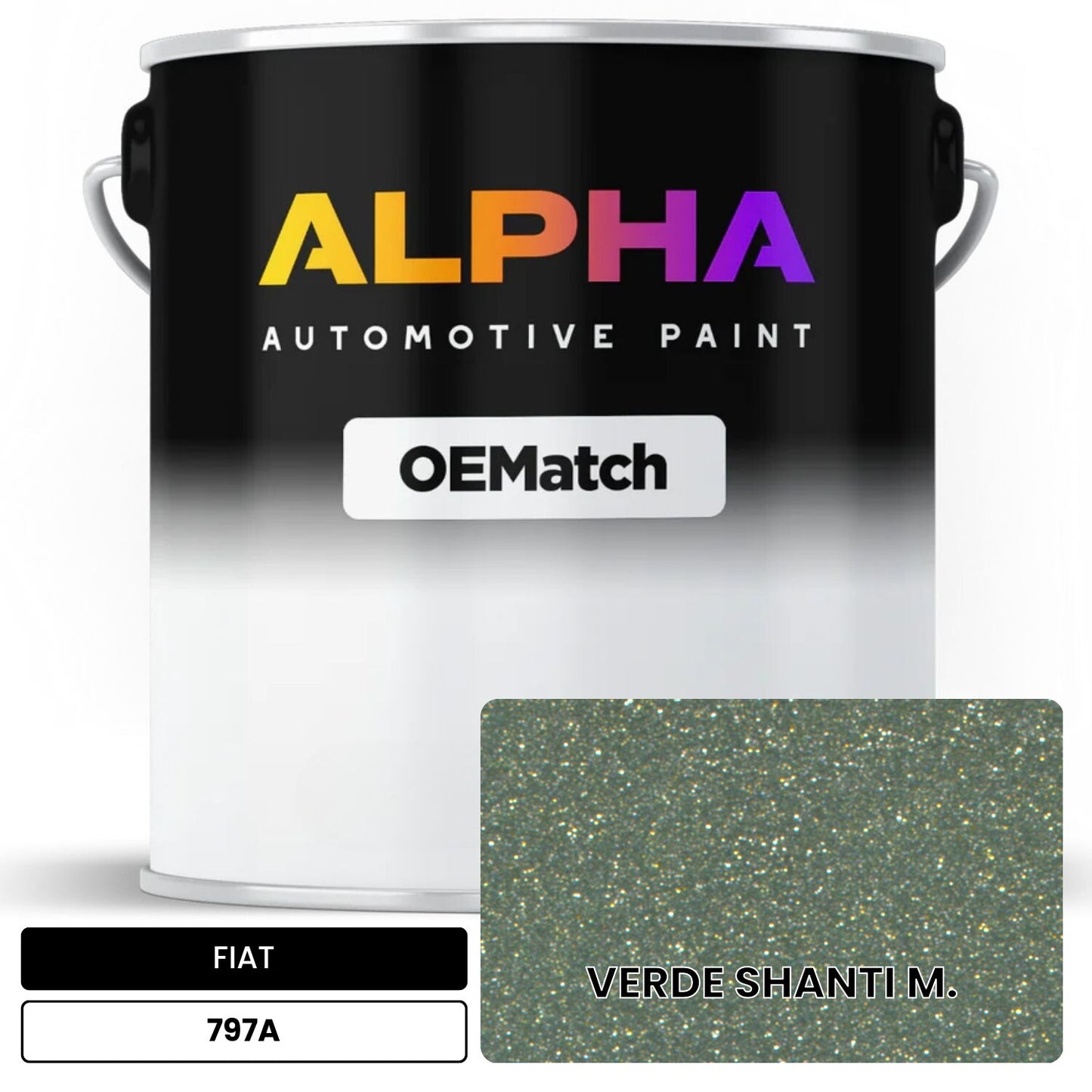 FIAT VERDE SHANTI M. 797A OEMatch Basecoat