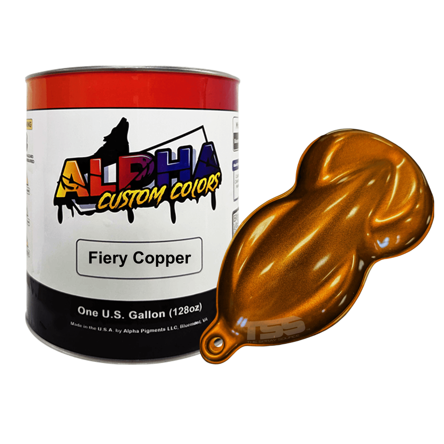 Fiery Copper Pearl Midcoat Paint Basecoat - The Spray Source - Alpha Pigments