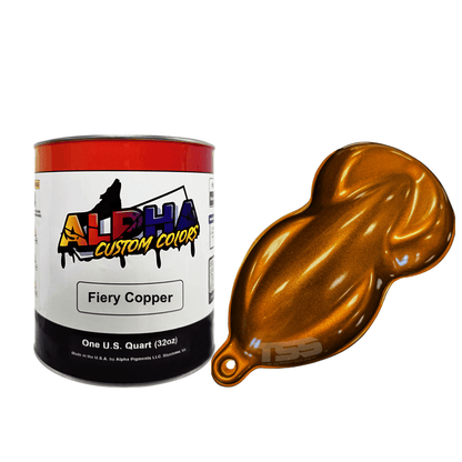 Fiery Copper Pearl Midcoat Paint Basecoat - The Spray Source - Alpha Pigments