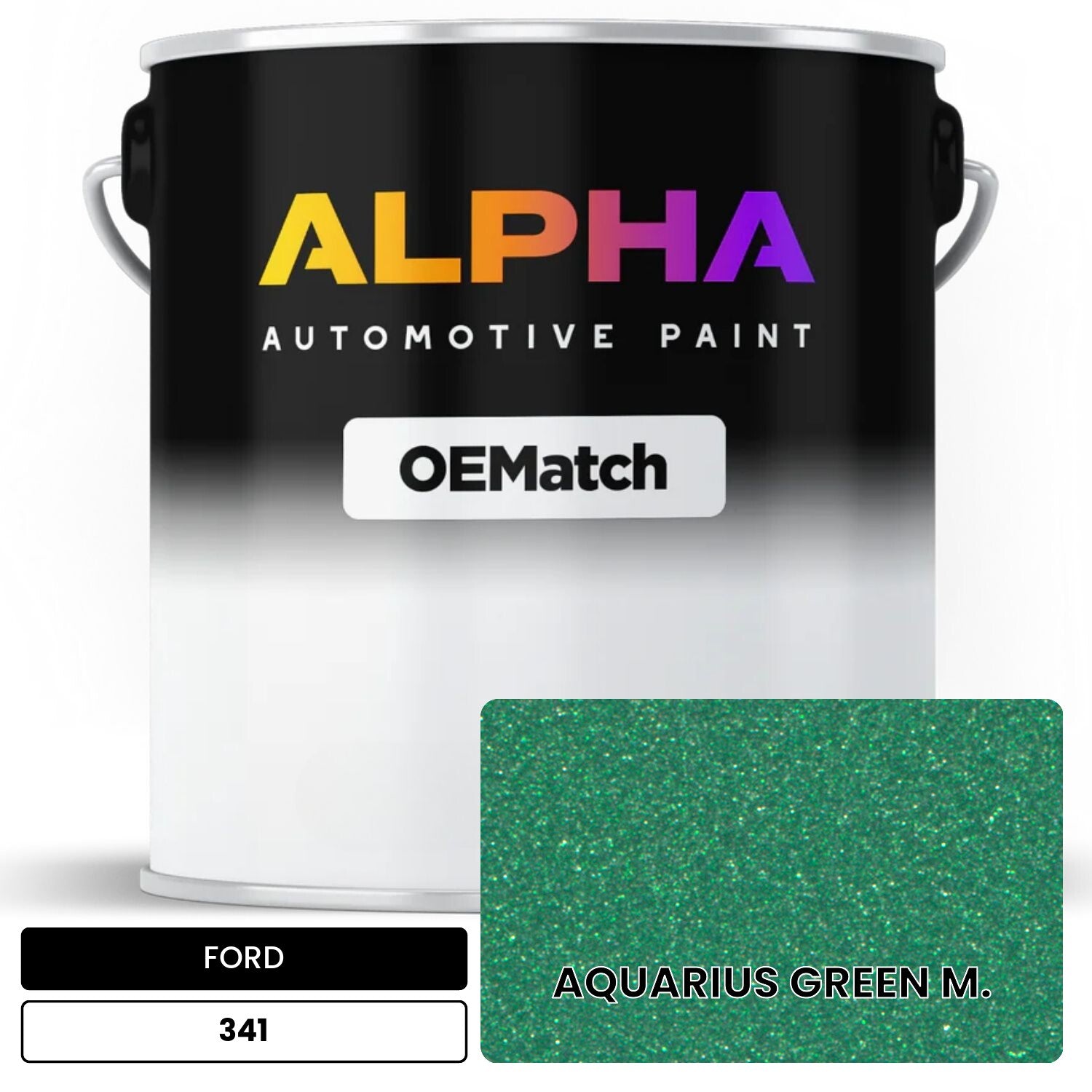 FORD AQUARIUS GREEN M. 341 OEMatch Basecoat