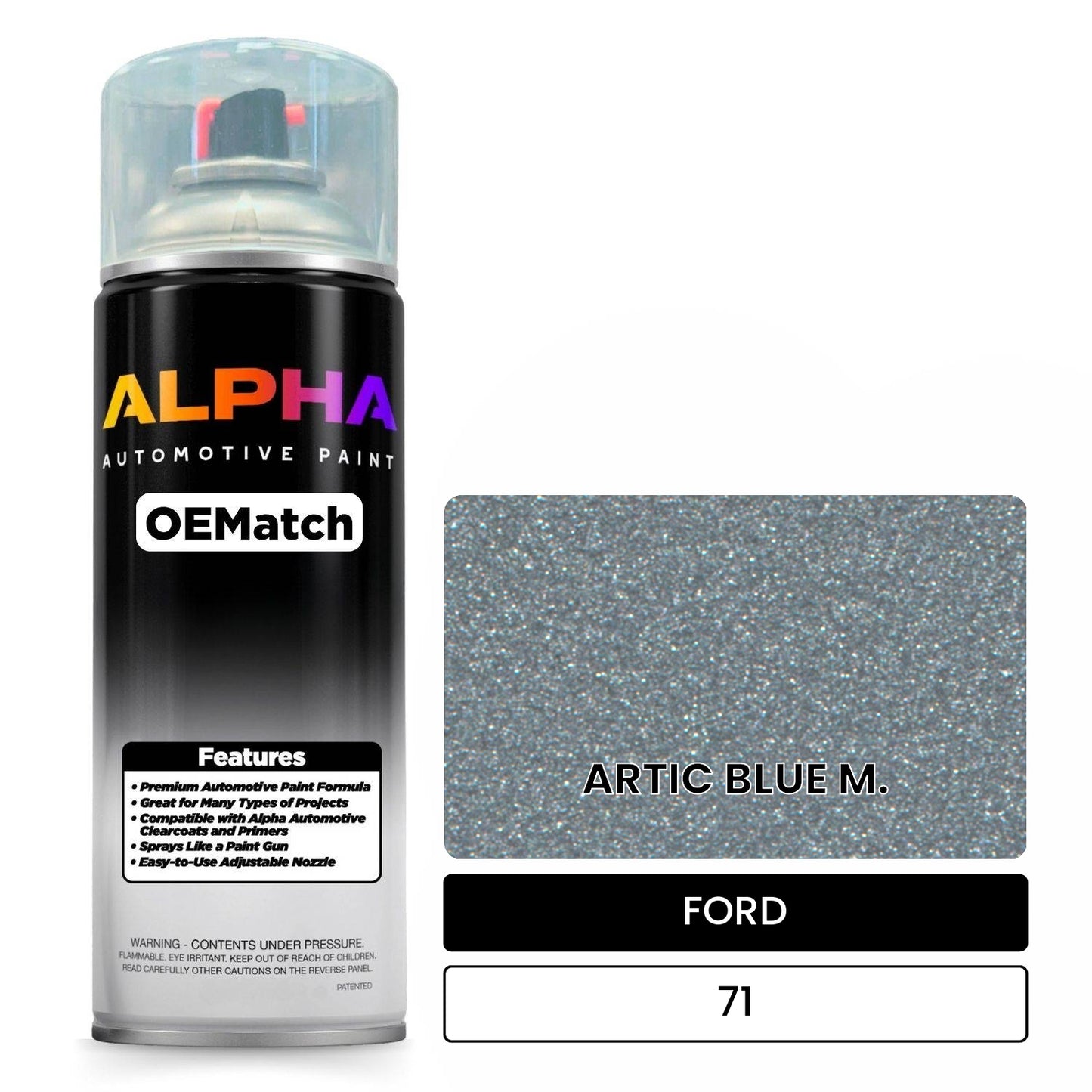 FORD ARTIC BLUE M. 71 OEMatch Spraycan