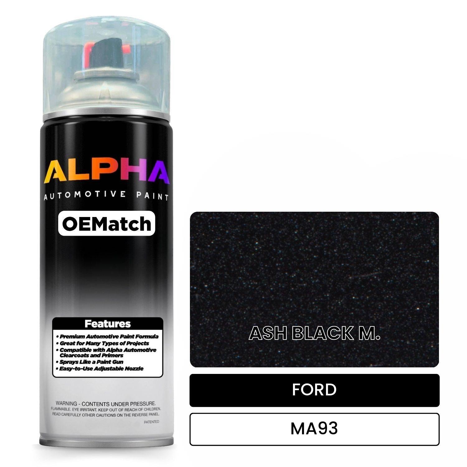 FORD ASH BLACK M. MA93 OEMatch Spraycan